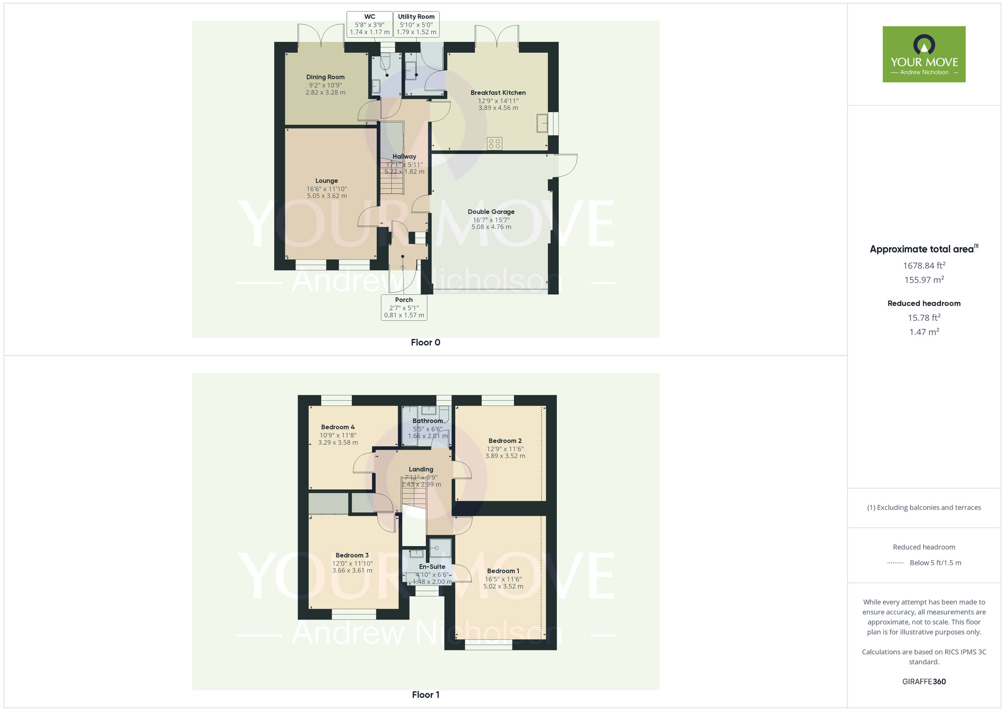 Floorplan of 4 bedroom Detached House for sale, Hornbeam Close, Crewe, Cheshire, CW2