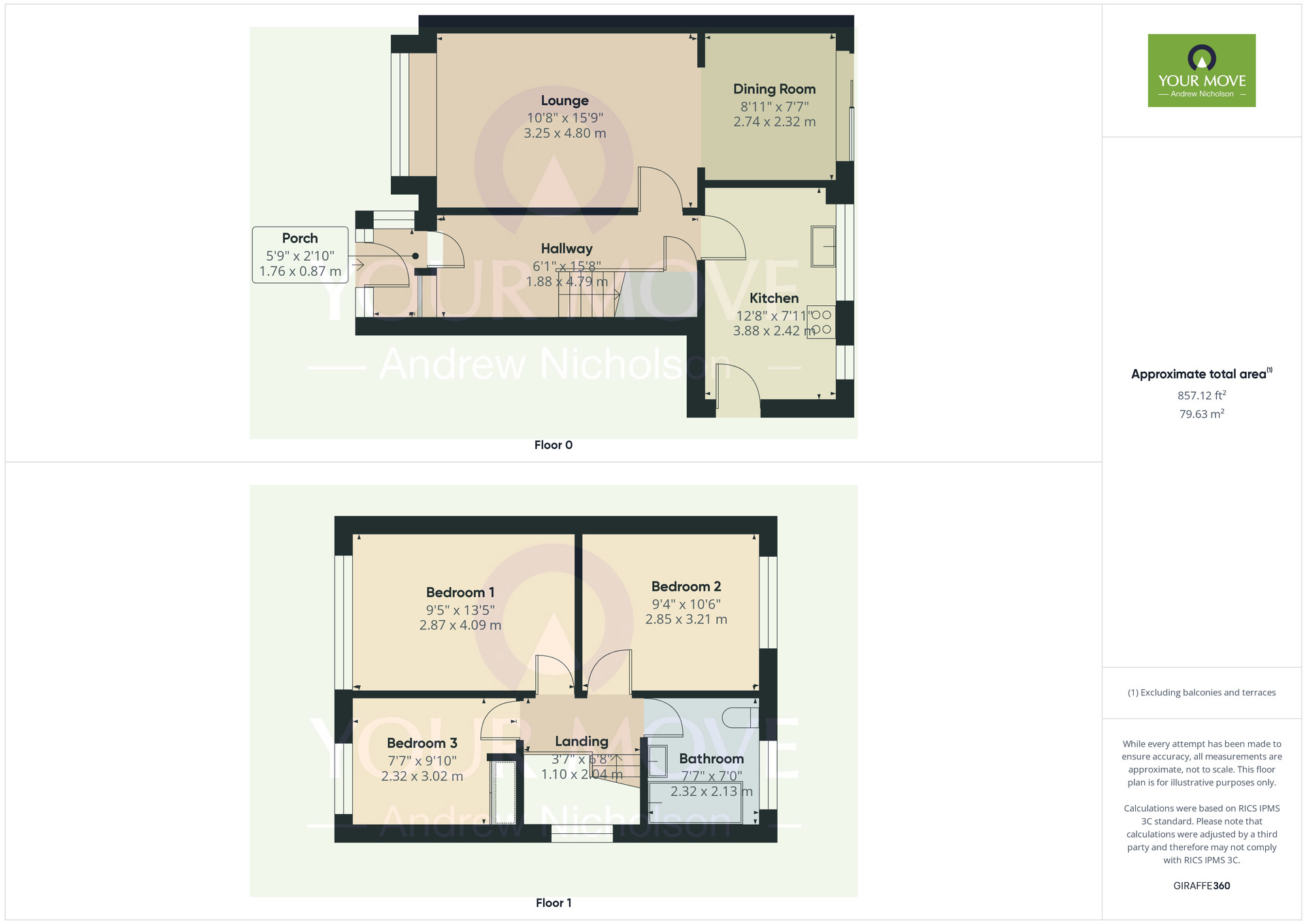 Floorplan of 3 bedroom Link Detached House for sale, Merebank Road, Crewe, Cheshire, CW2