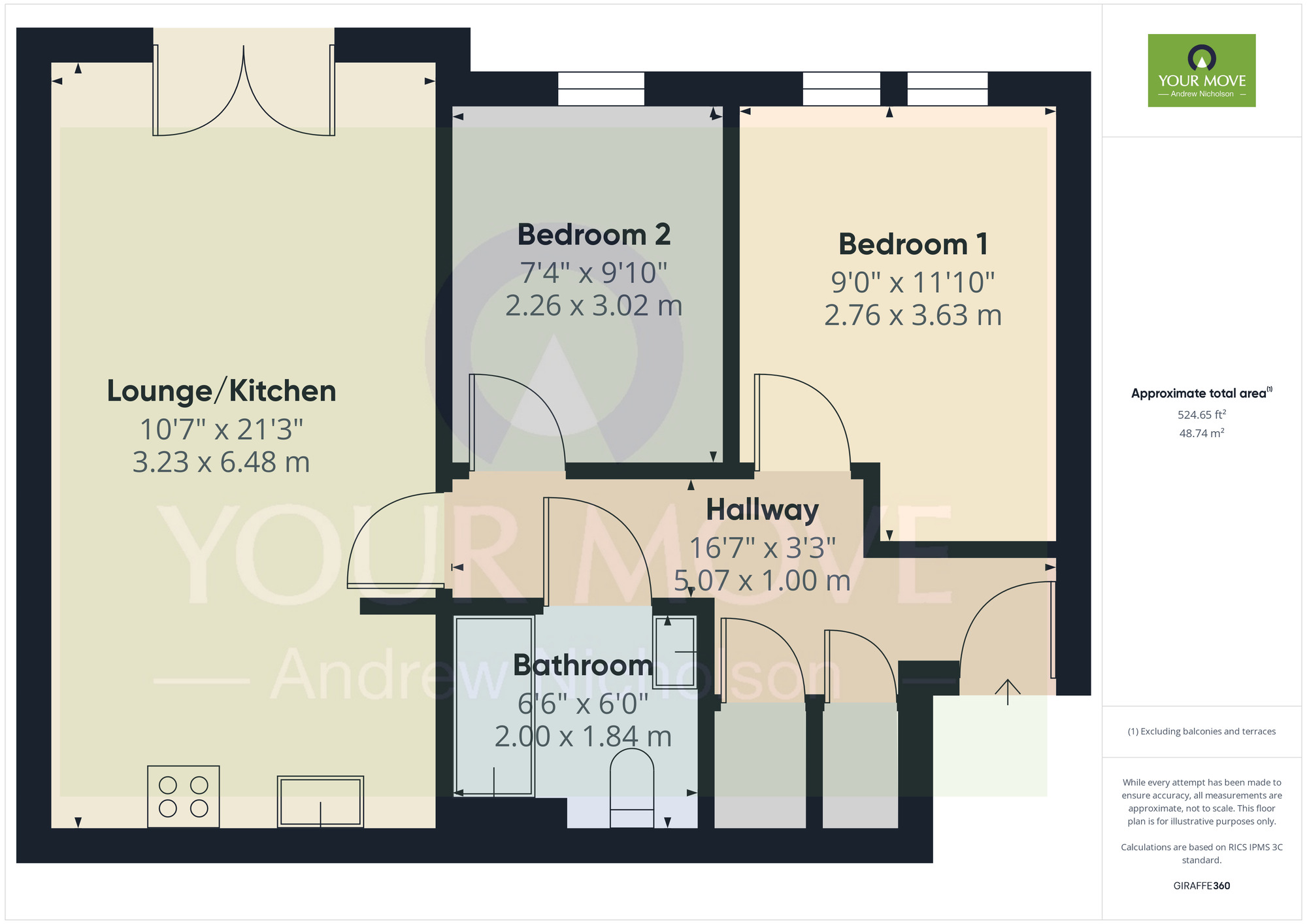 Floorplan of 2 bedroom  Flat to rent, Blount Close, Crewe, Cheshire, CW1