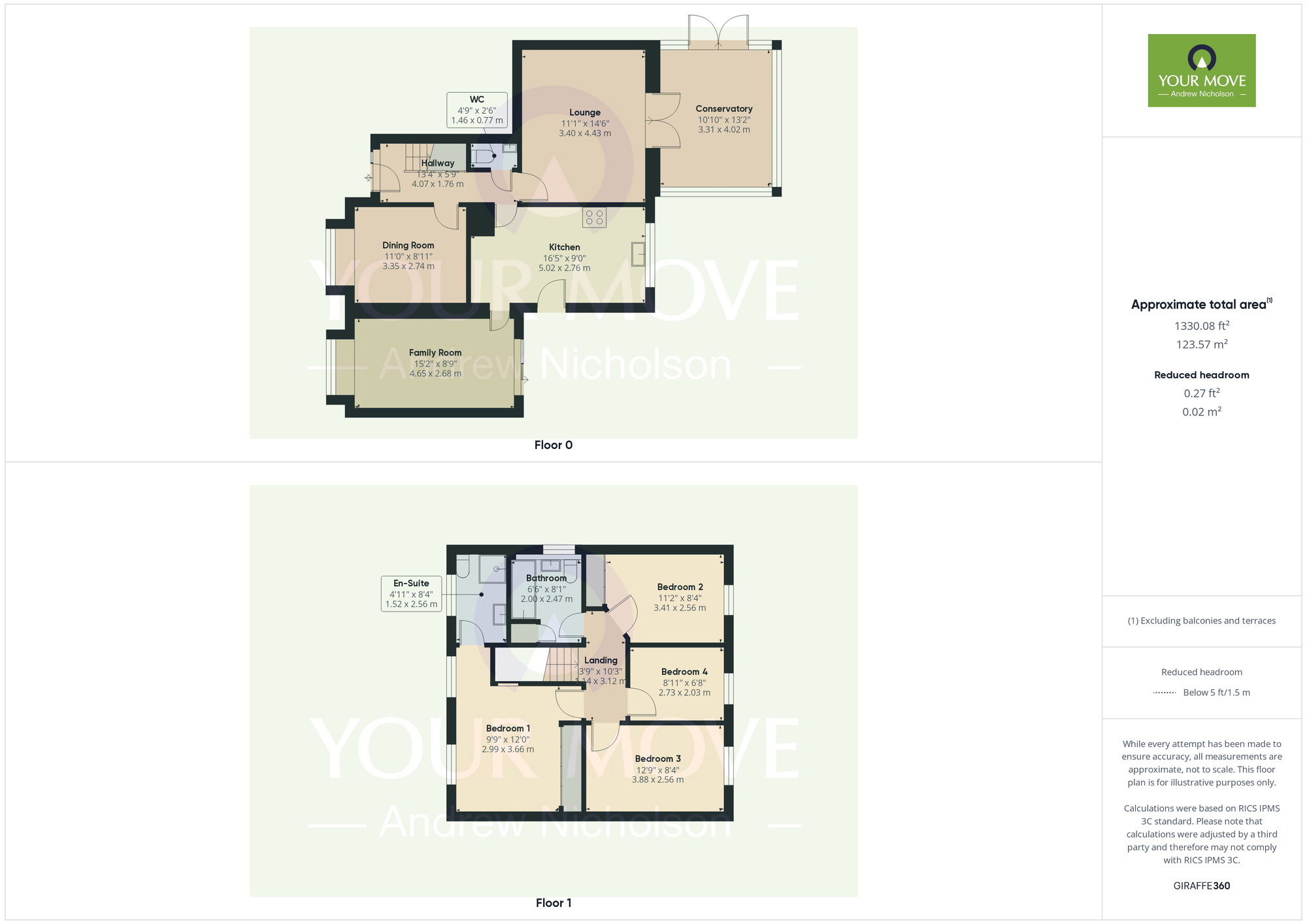 Floorplan of 4 bedroom Detached House for sale, Thorn Tree Drive, Crewe, Cheshire, CW1