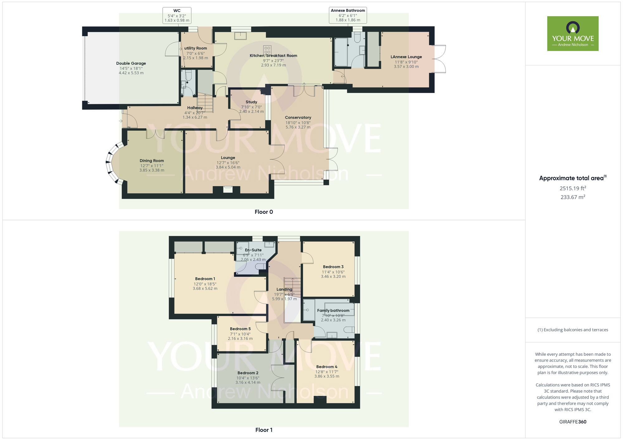 Floorplan of 5 bedroom Detached House for sale, Crewe Road, Wistaston, Cheshire, CW2