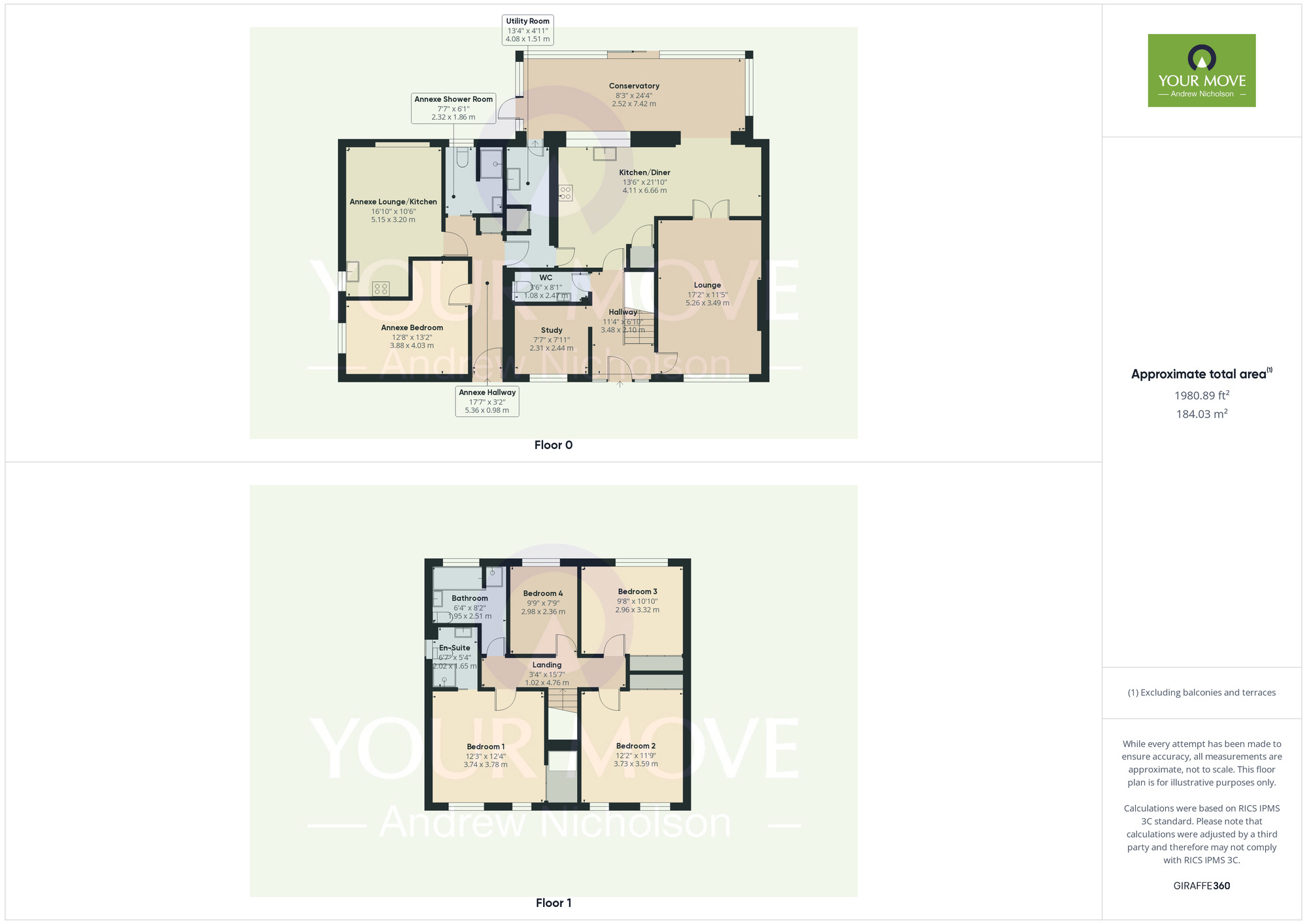 Floorplan of 4 bedroom Detached House for sale, Ripon Drive, Wistaston, Cheshire, CW2