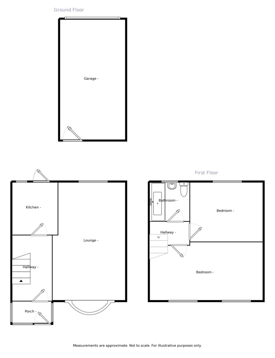 Floorplan of 2 bedroom  House to rent, Mitchell Walk, Swanscombe, Kent, DA10