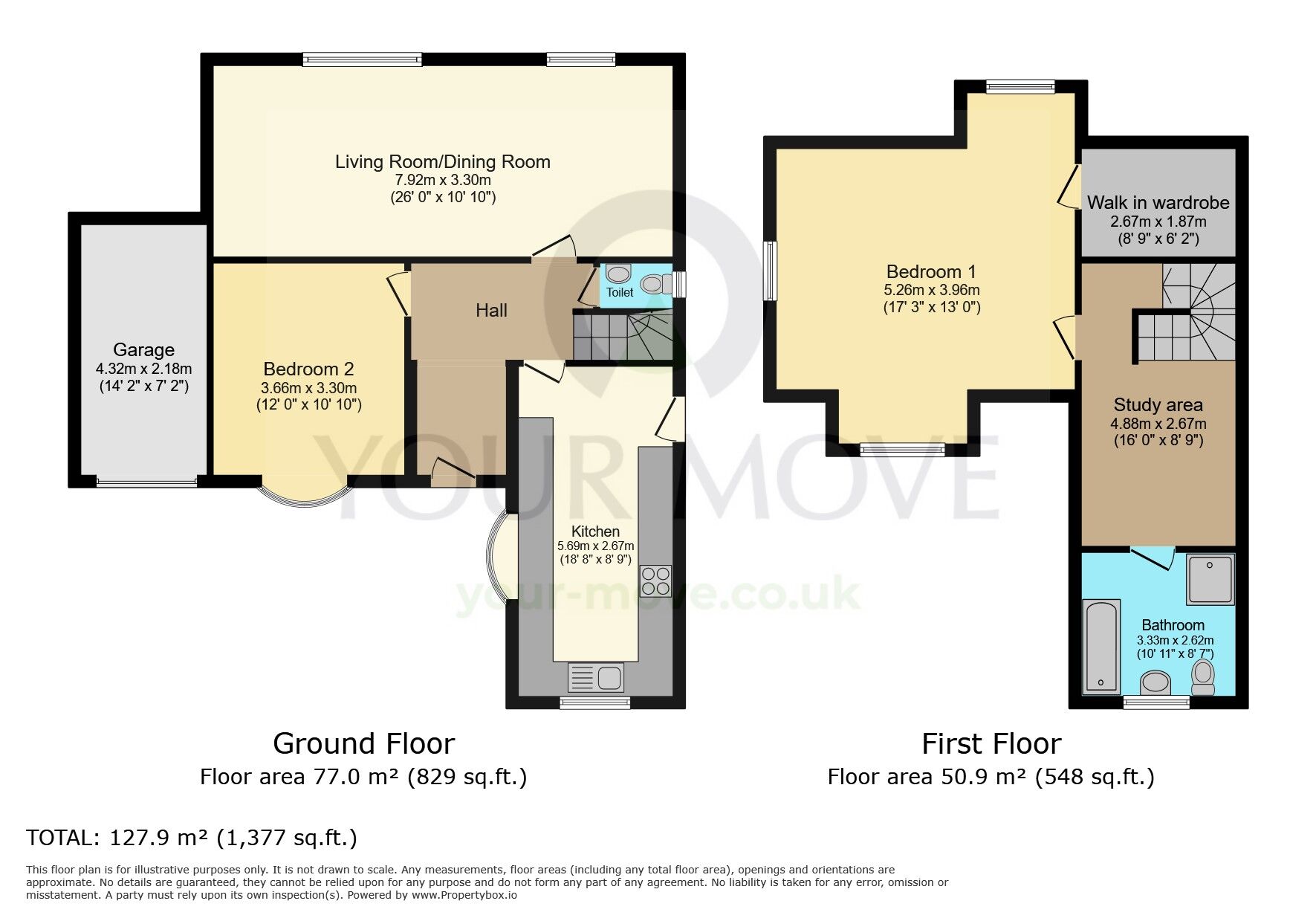 Floorplan of 2 bedroom Detached House for sale, Mill Hill Lane, Shorne, Kent, DA12