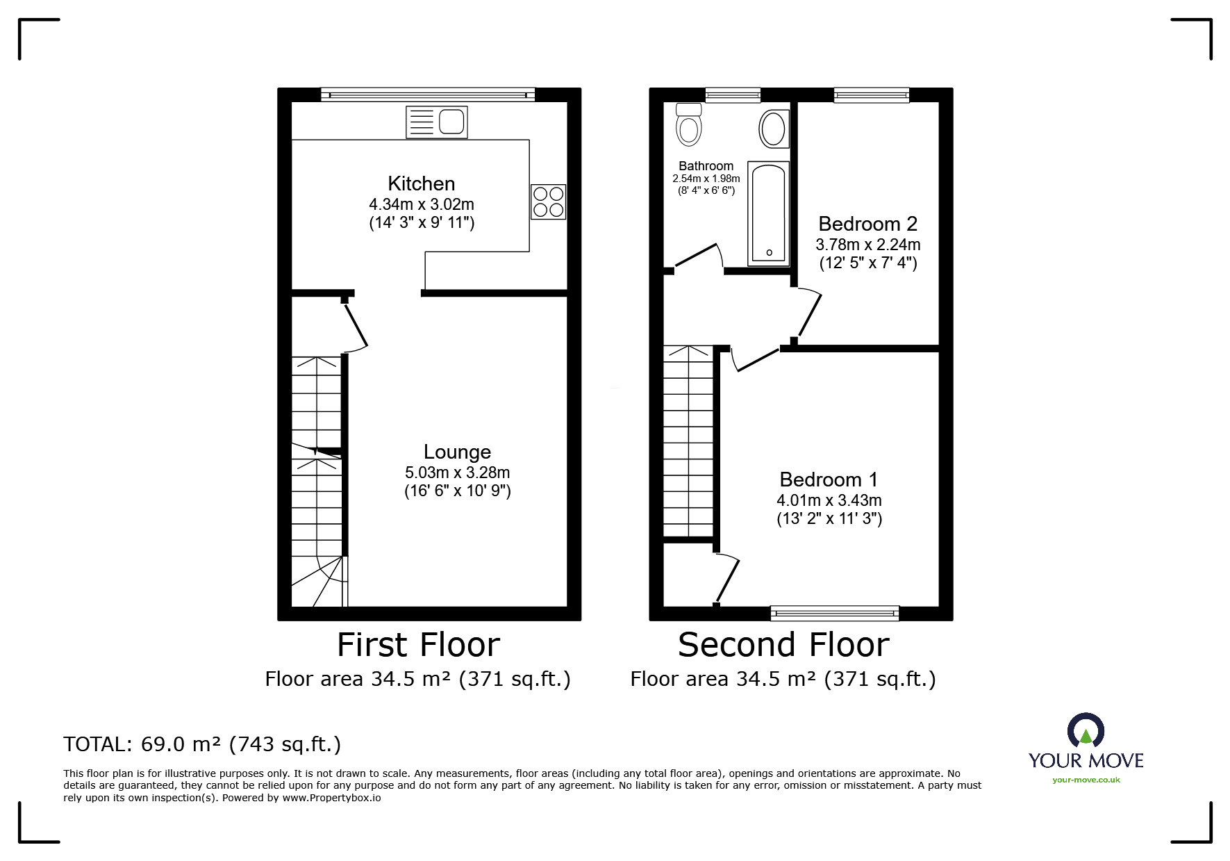 Floorplan of 2 bedroom  Flat to rent, Oakfield Lane, Dartford, Kent, DA1