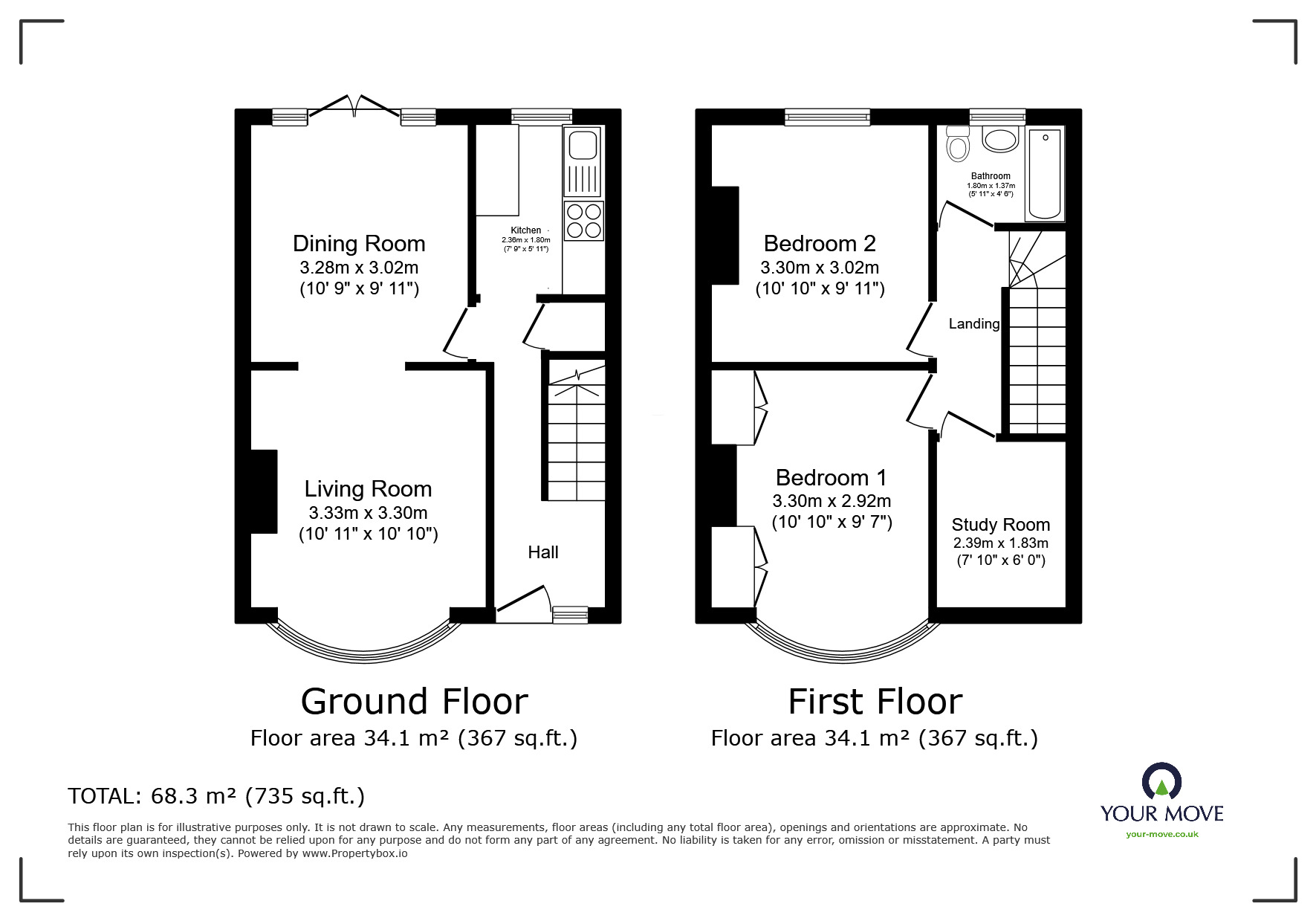 Floorplan of 3 bedroom End Terrace House for sale, Mayfair Road, Dartford, Kent, DA1