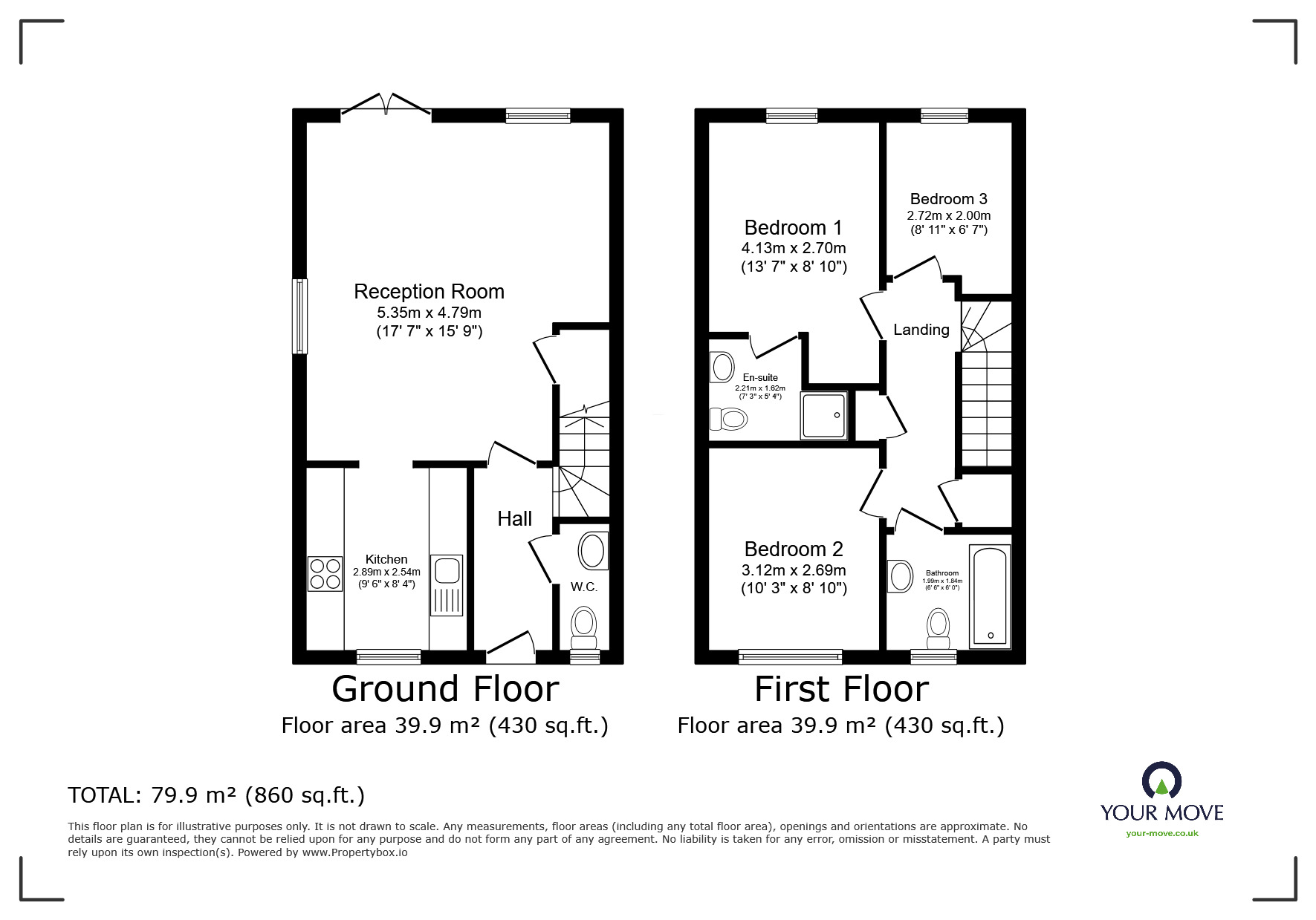 Floorplan of 3 bedroom Mid Terrace House for sale, Shiers Avenue, Dartford, Kent, DA1