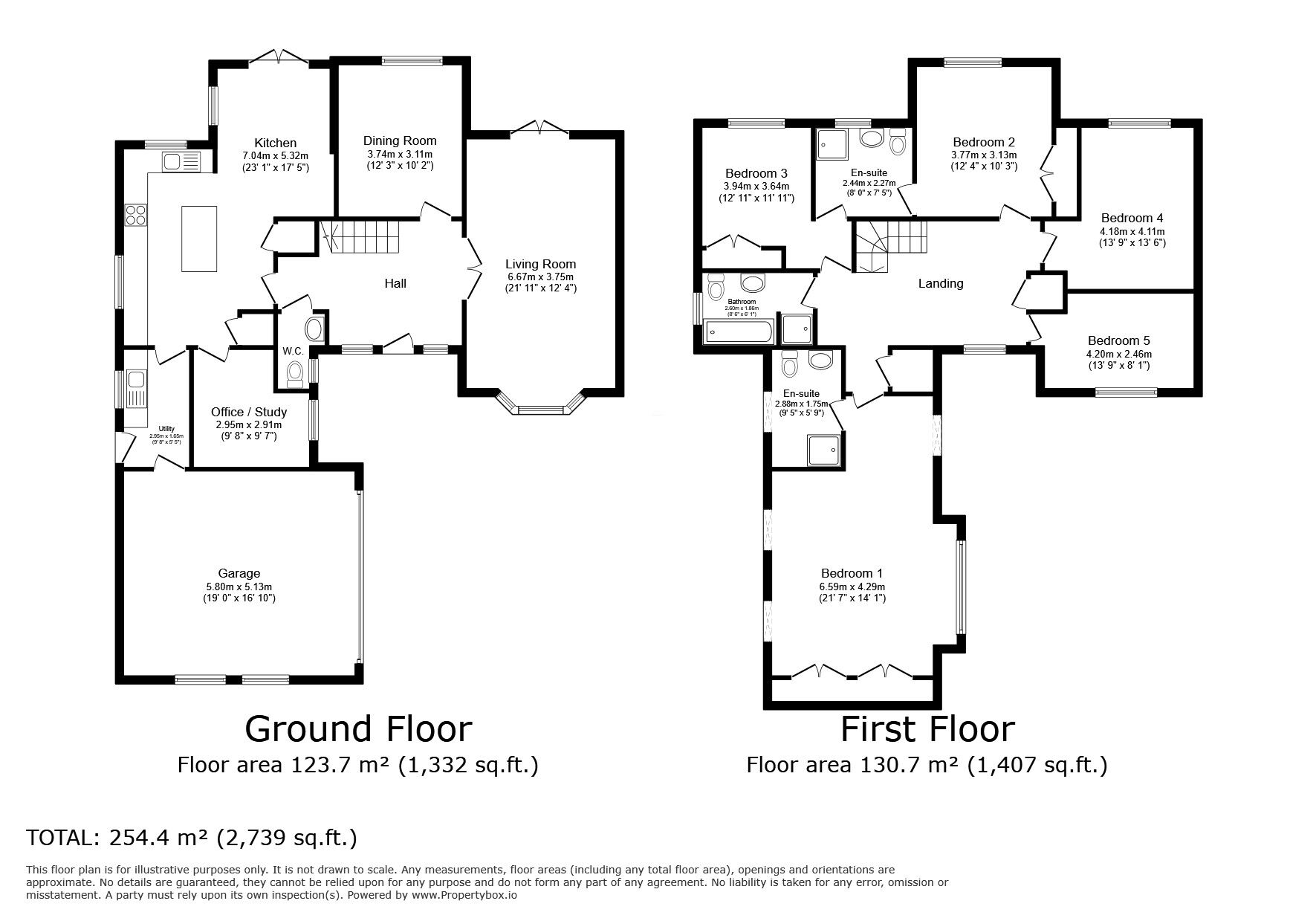 Floorplan of 5 bedroom Detached House for sale, Kingsfield Drive, Newtongrange, Midlothian, EH22