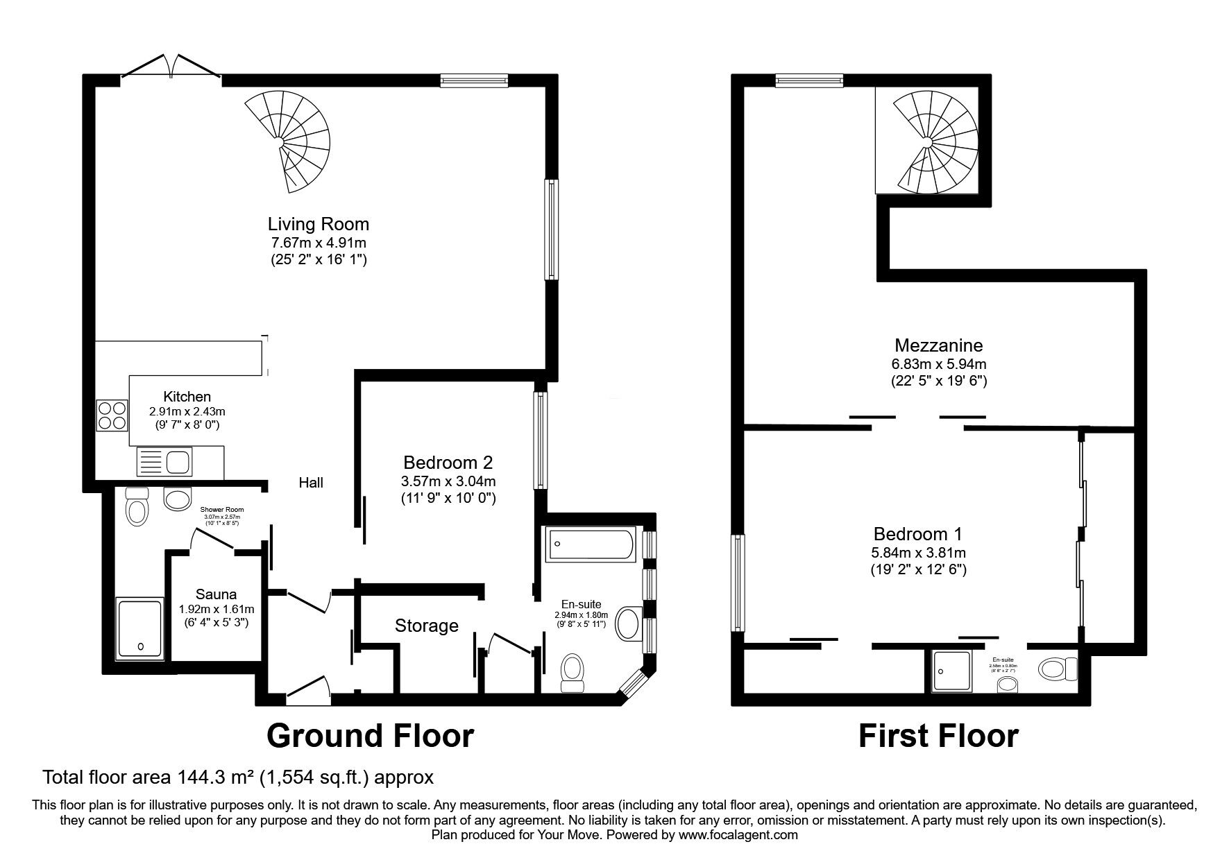 Floorplan of 2 bedroom  Flat for sale, Edinburgh Road, Tranent, East Lothian, EH33