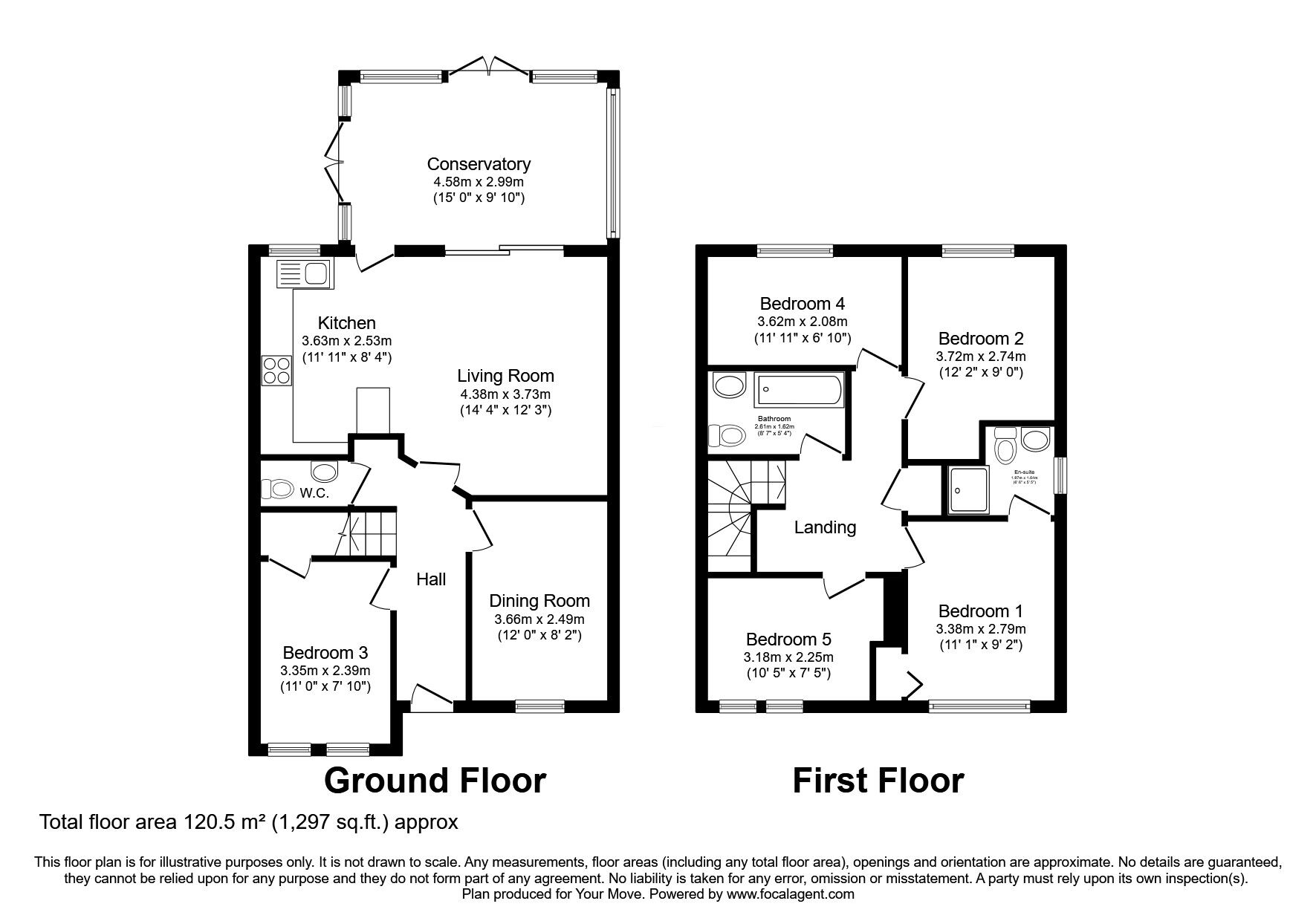 Floorplan of 5 bedroom Semi Detached House for sale, Saint Davids Gardens, Dalkeith, Midlothian, EH22