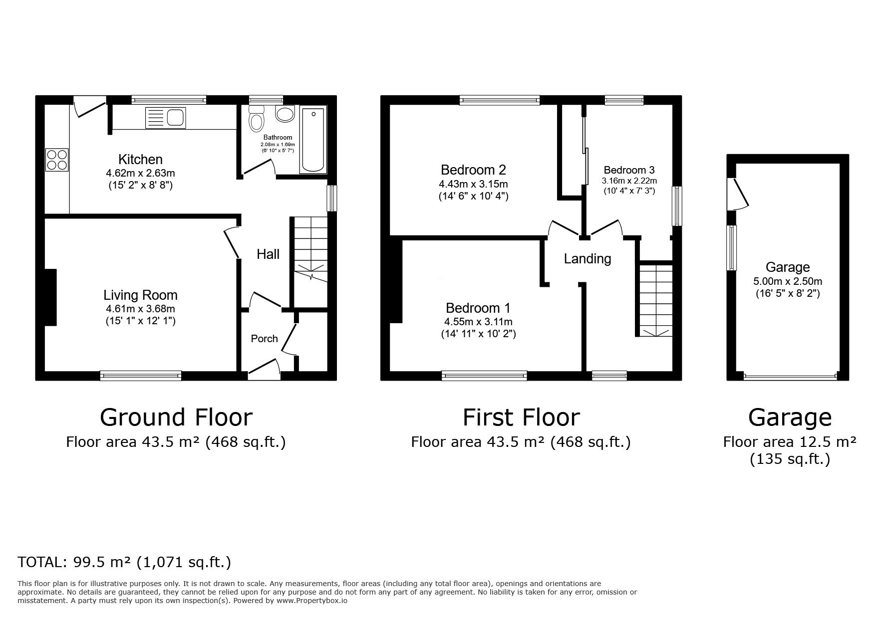 Floorplan of 3 bedroom Semi Detached House for sale, Carrick Crescent, Easthouses, Midlothian, EH22