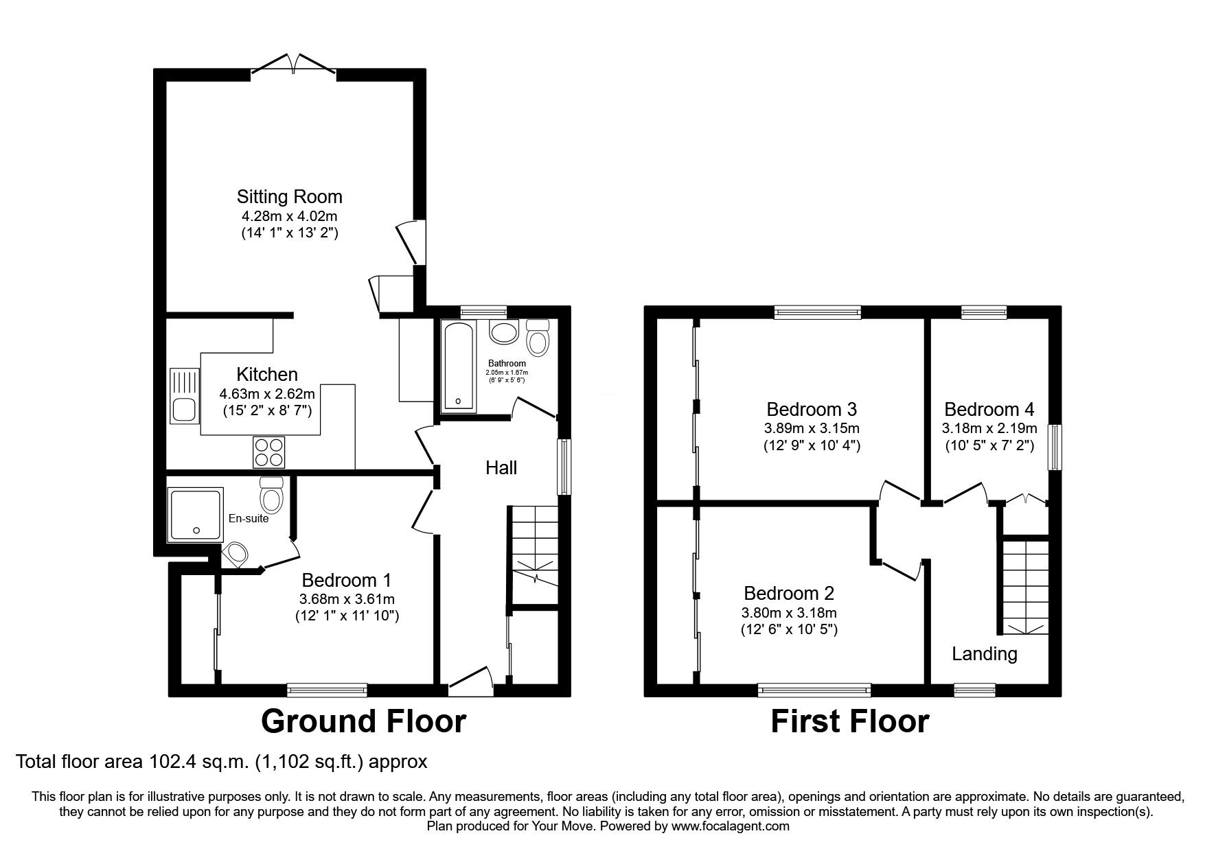 Floorplan of 4 bedroom Semi Detached House for sale, Craigour Terrace, Edinburgh, Midlothian, EH17