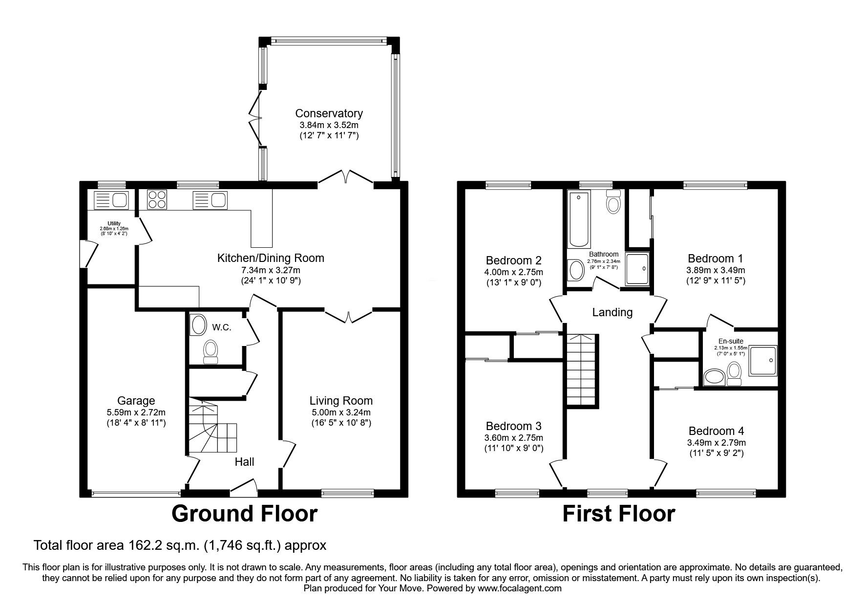 Floorplan of 4 bedroom Detached House for sale, Thorny Crook Crescent, Dalkeith, Midlothian, EH22