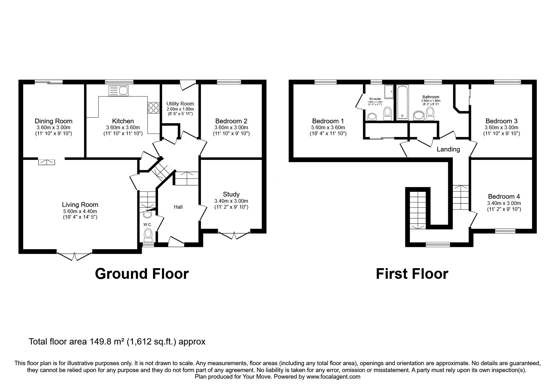 Floorplan of 5 bedroom Detached House for sale, Spinnaker Way, Dalgety Bay, Fife, KY11