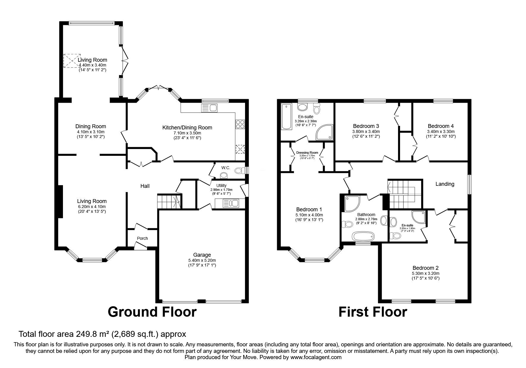 Floorplan of 4 bedroom Detached House for sale, Manor Gardens, Dunfermline, Fife, KY11