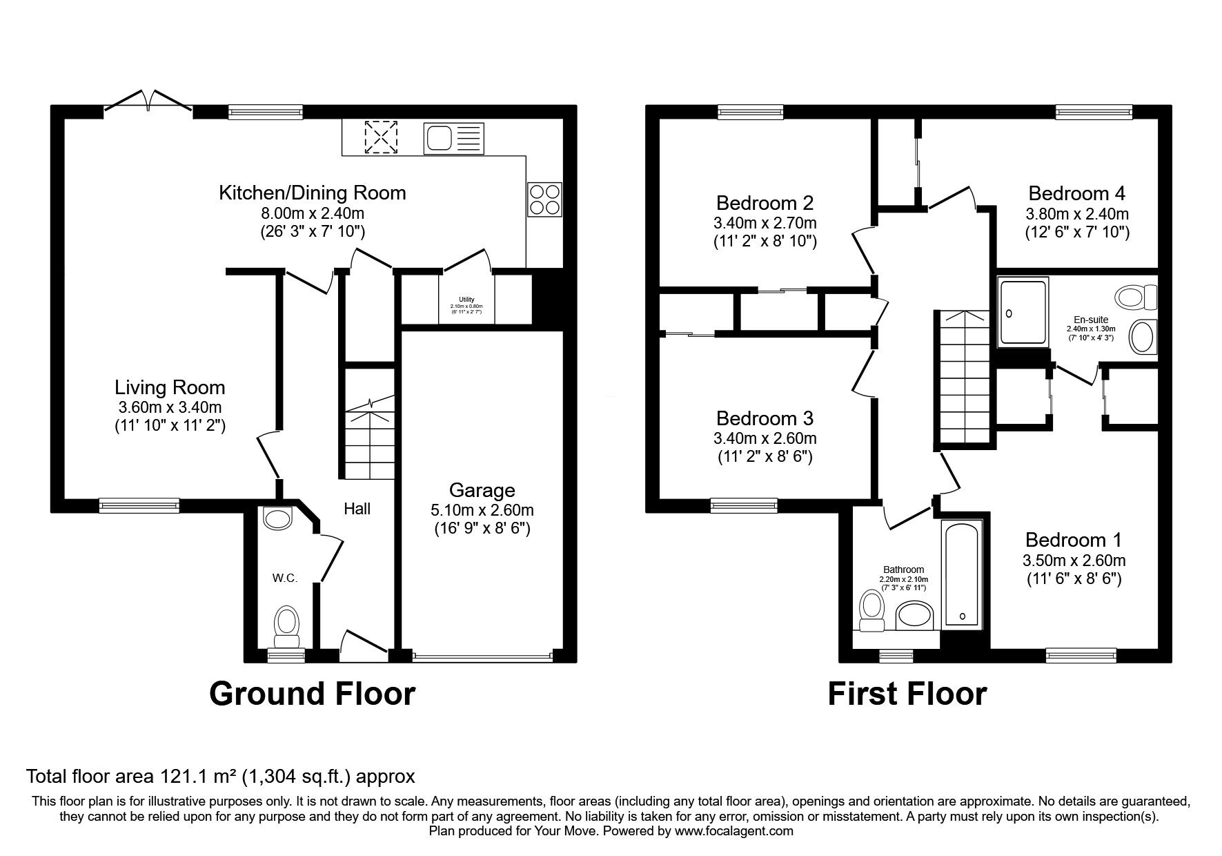 Floorplan of 4 bedroom Detached House for sale, Rowan Wynd, Kinghorn, Fife, KY3