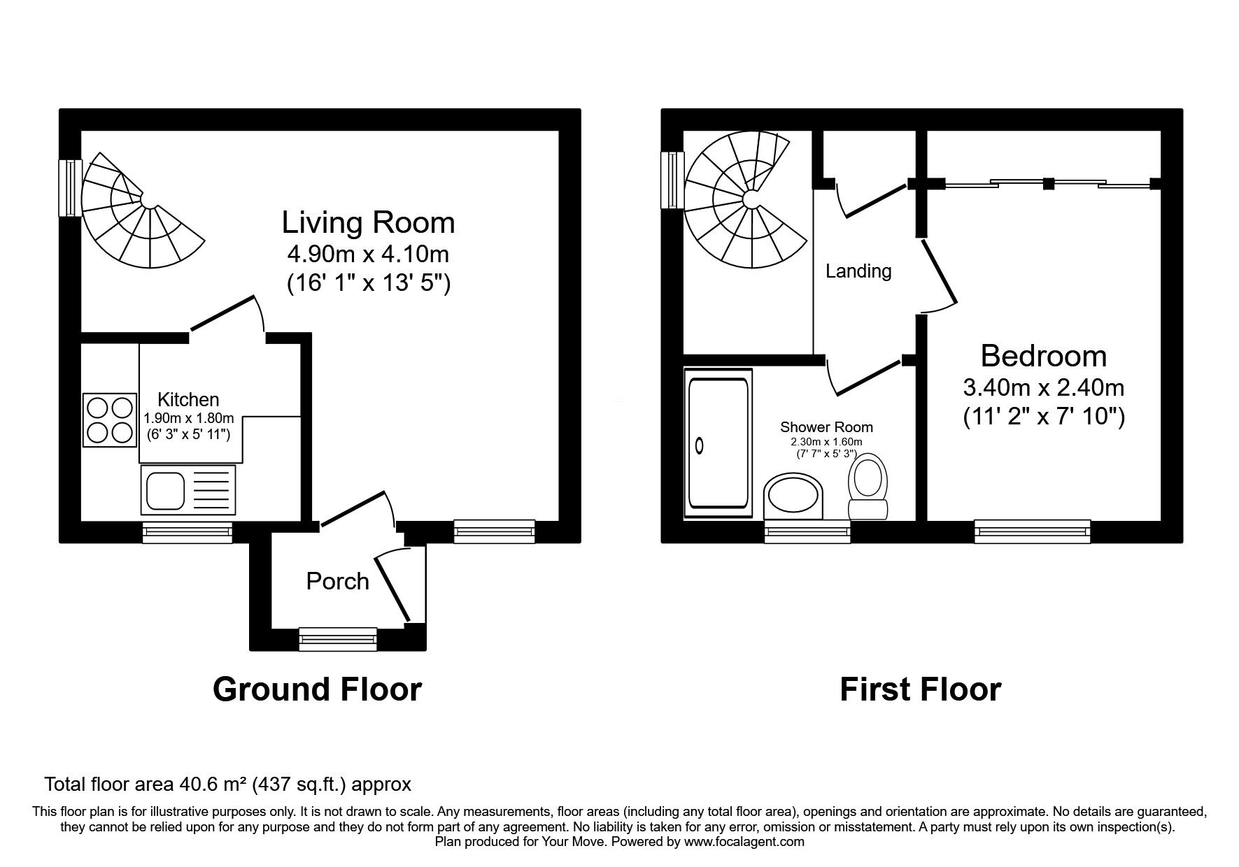 Floorplan of 1 bedroom End Terrace House for sale, Morlich Park, Dalgety Bay, Fife, KY11