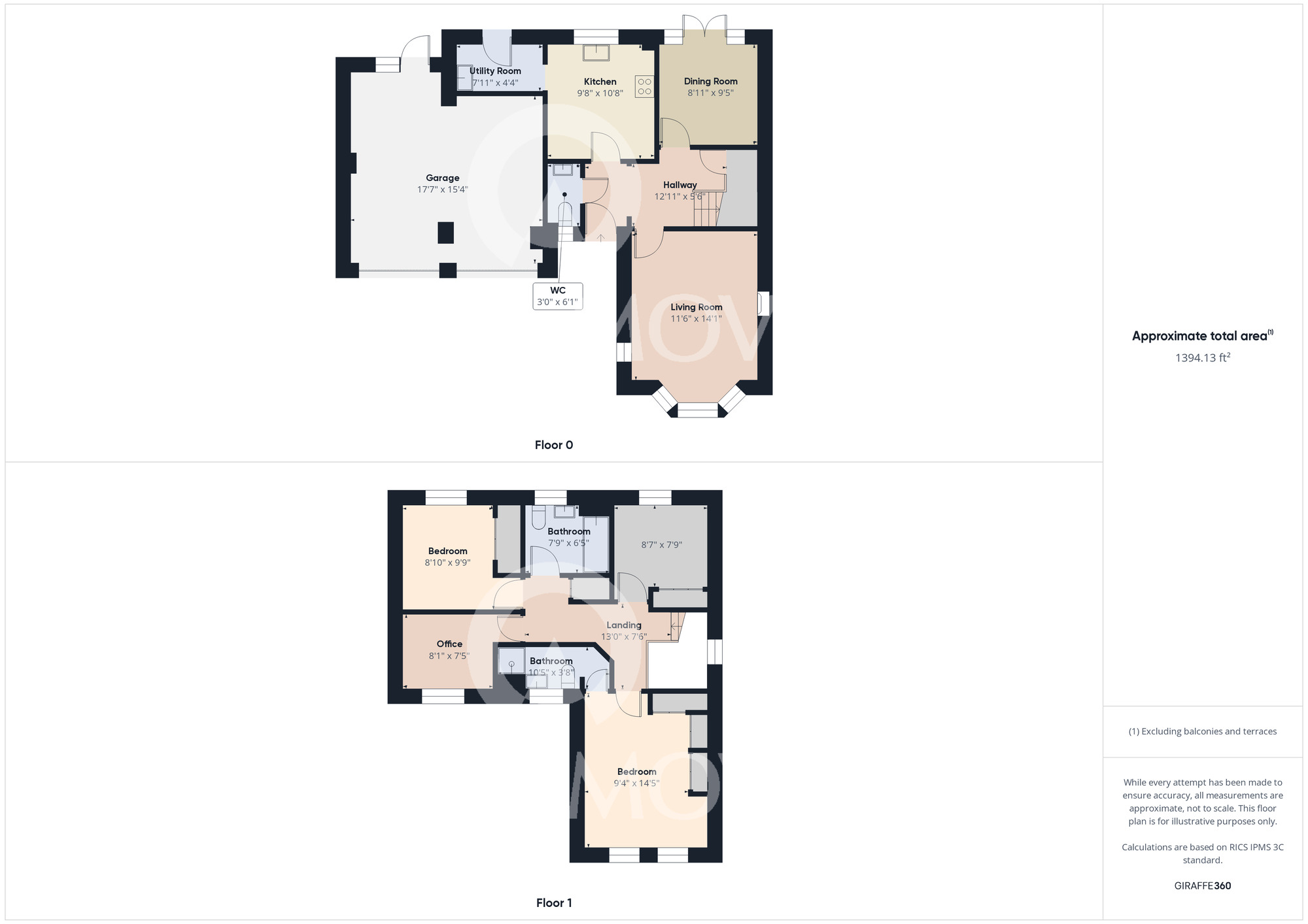 Floorplan of 4 bedroom Detached House for sale, Helmsdale Close, Darlington, DL1