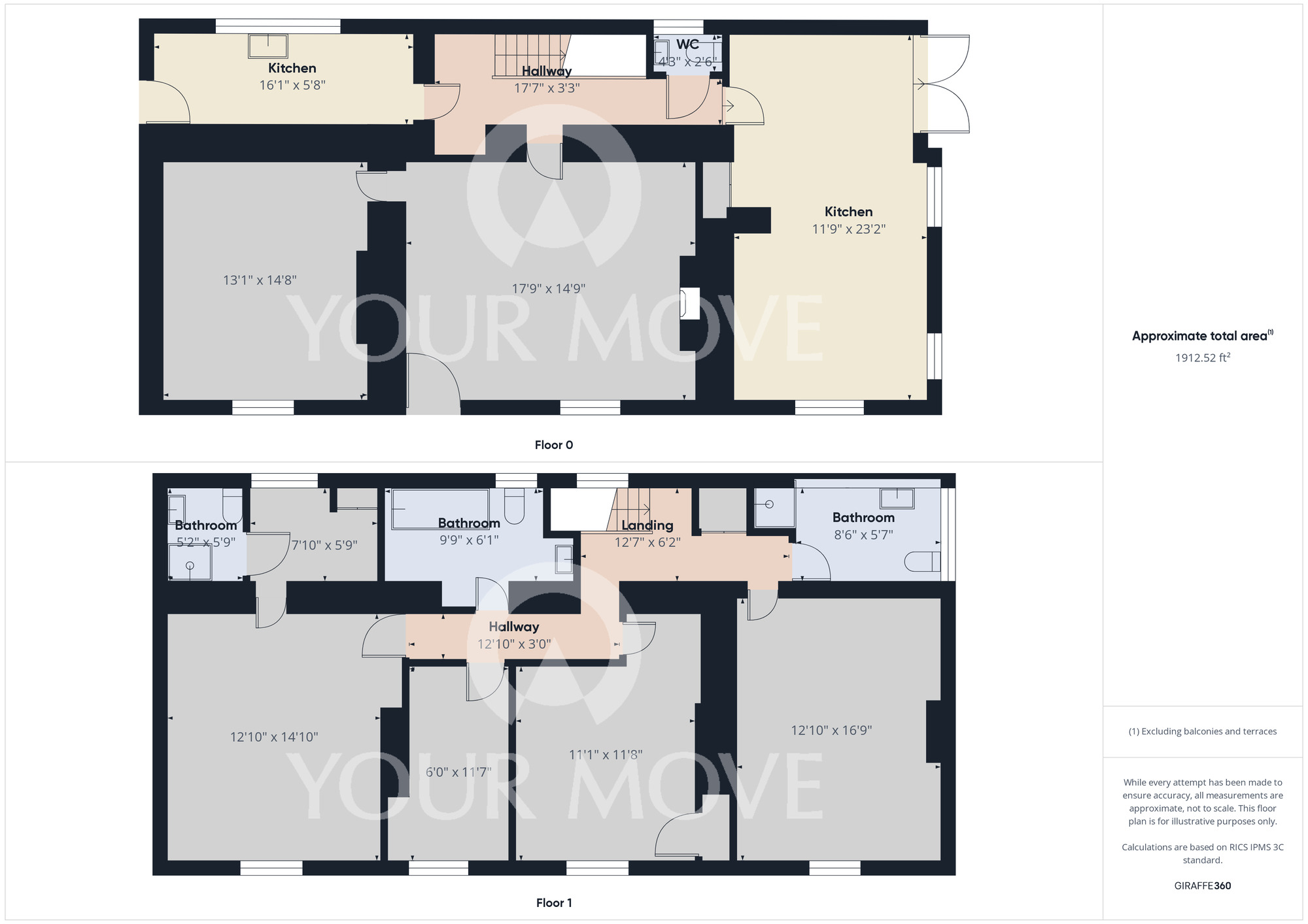 Floorplan of 4 bedroom Detached Property to rent, Piercebridge, Darlington, Durham, DL2