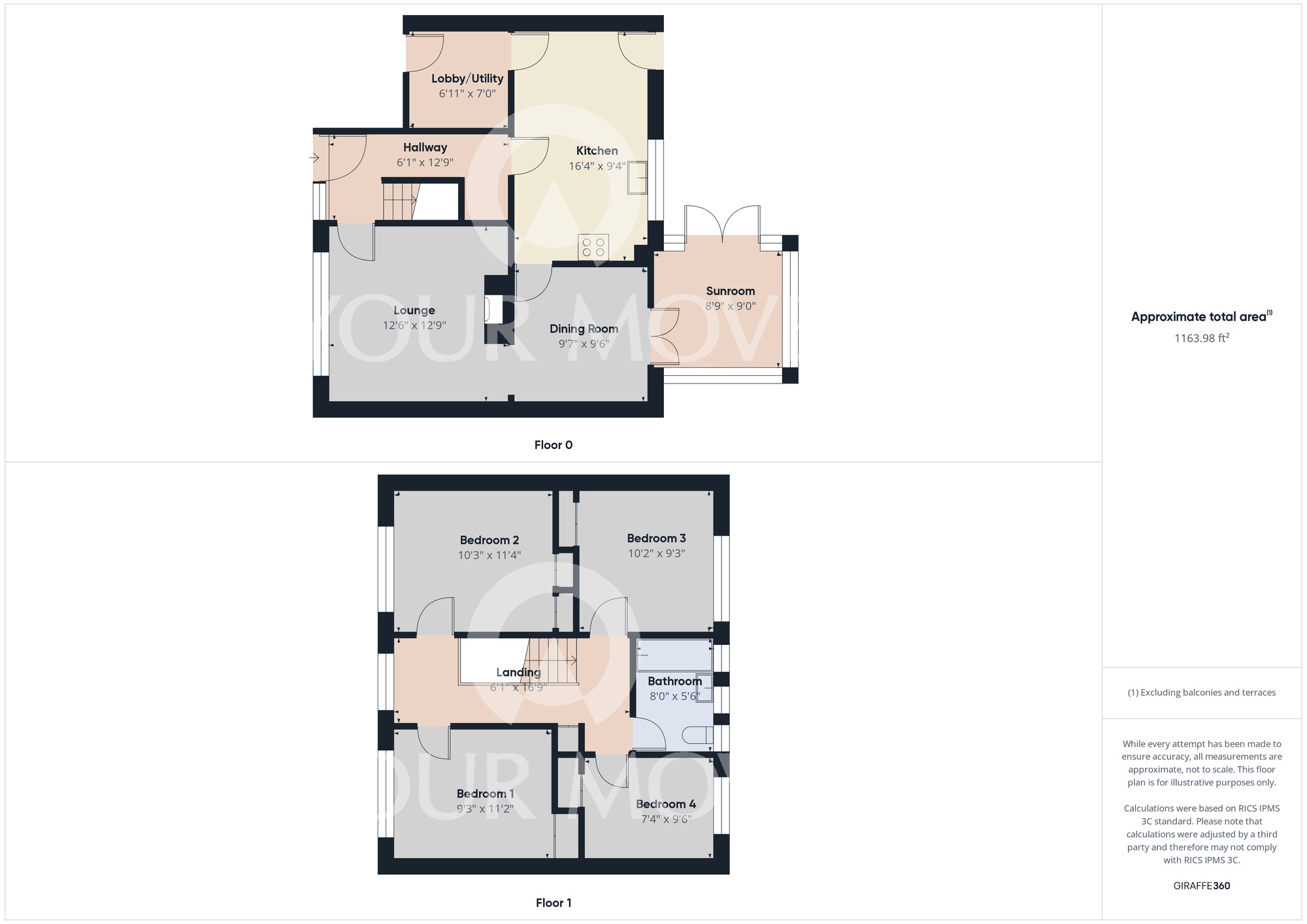 Floorplan of 4 bedroom Mid Terrace House for sale, Clanny Road, Newton Aycliffe, DL5