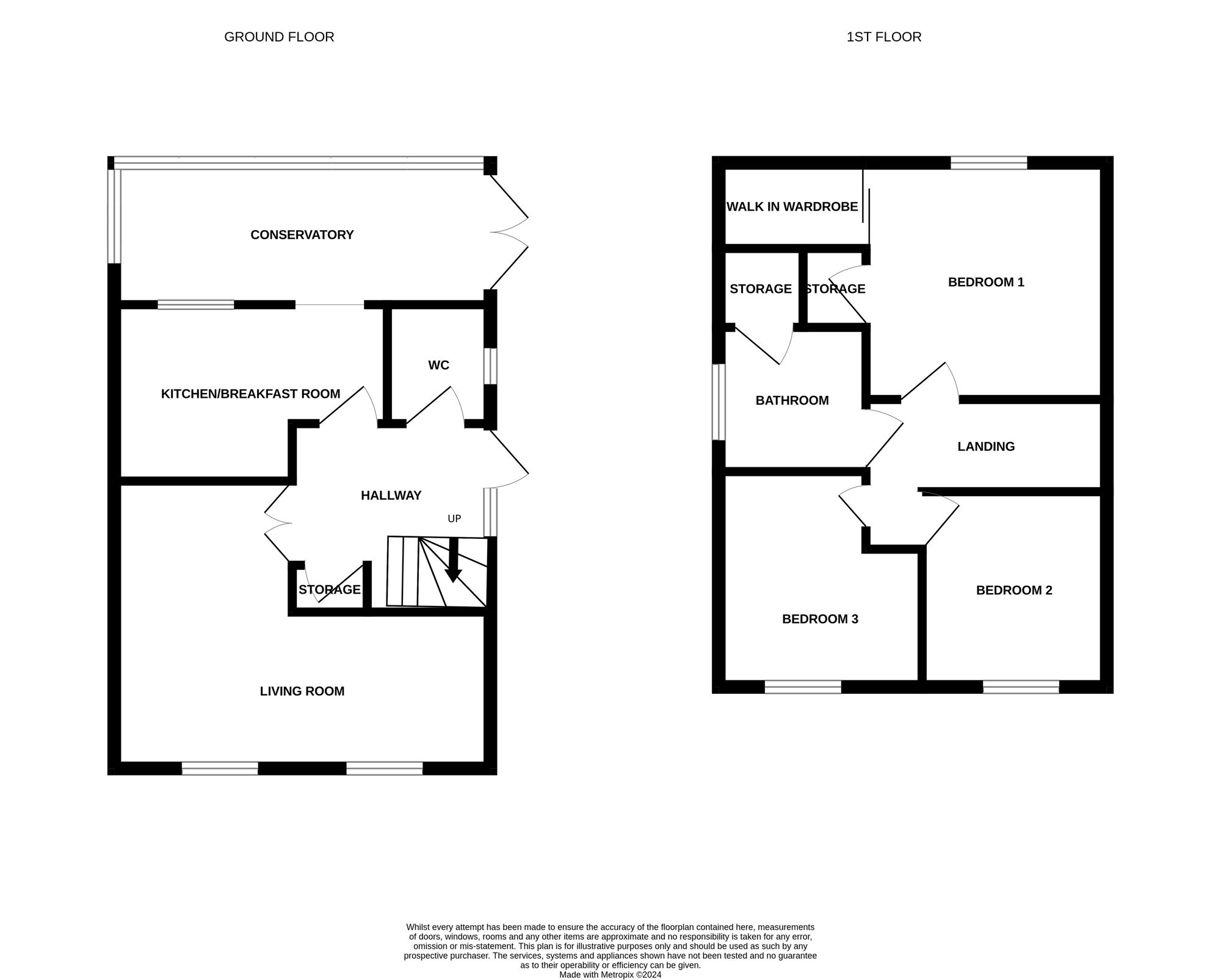 Floorplan of 3 bedroom Detached House for sale, Butterwick Court, Newton Aycliffe, Durham, DL5