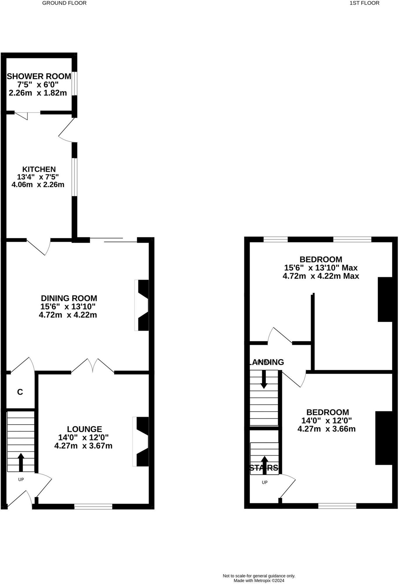 Floorplan of 2 bedroom Mid Terrace House for sale, Eastbourne Road, Darlington, DL1