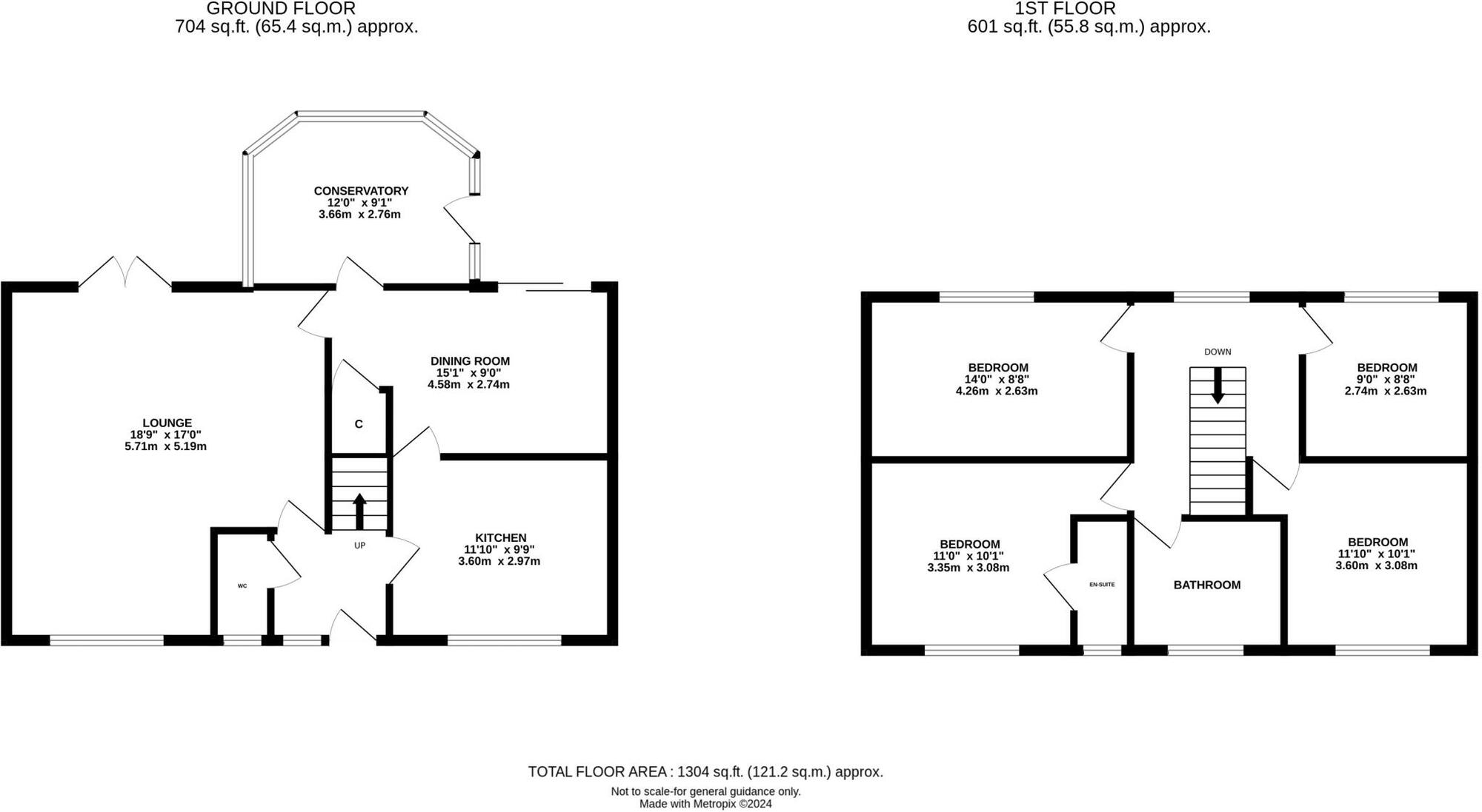 Floorplan of 4 bedroom Detached House for sale, Rivergarth, Darlington, Durham, DL1