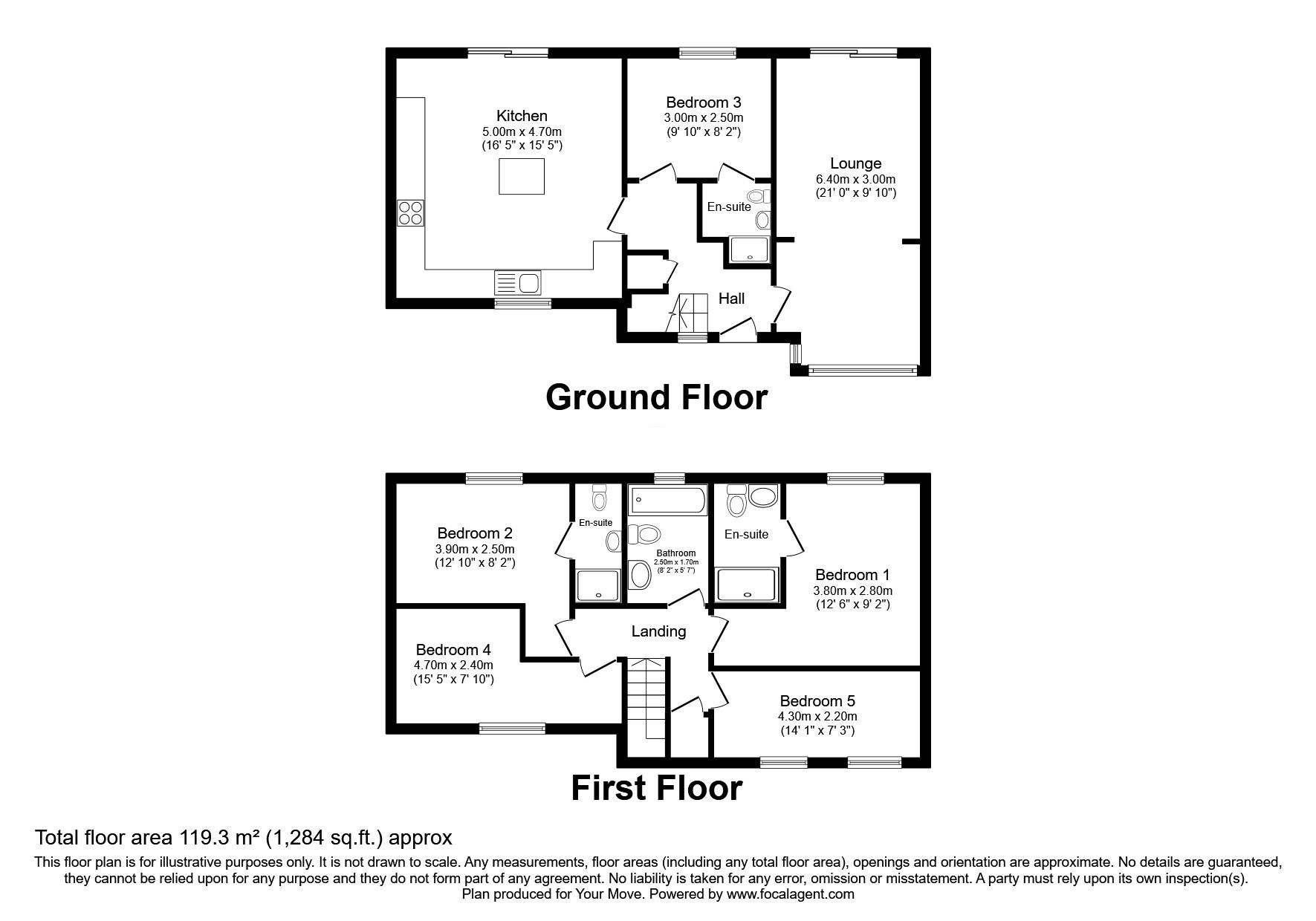 Floorplan of 5 bedroom Semi Detached House for sale, Widgeon Road, Darlington, Durham, DL1