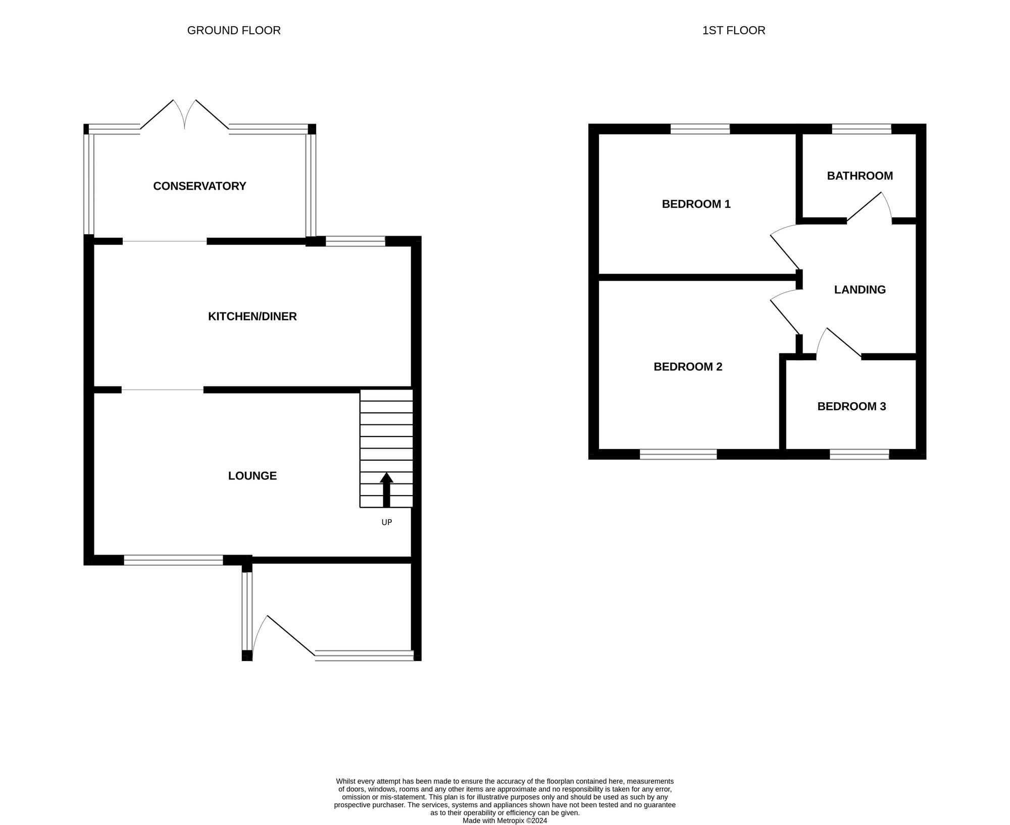 Floorplan of 3 bedroom Semi Detached House for sale, Martindale Road, Darlington, Durham, DL1