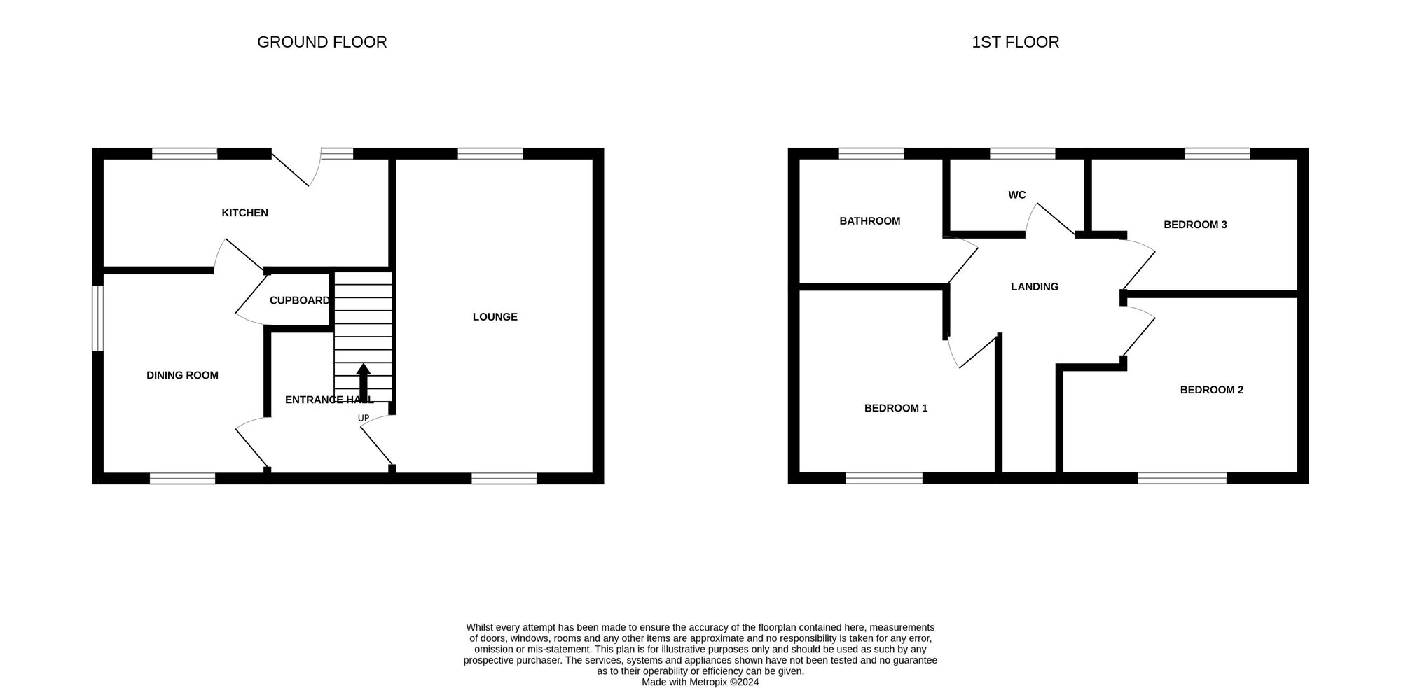 Floorplan of 3 bedroom End Terrace House for sale, Reeth Moor Close, Darlington, DL1