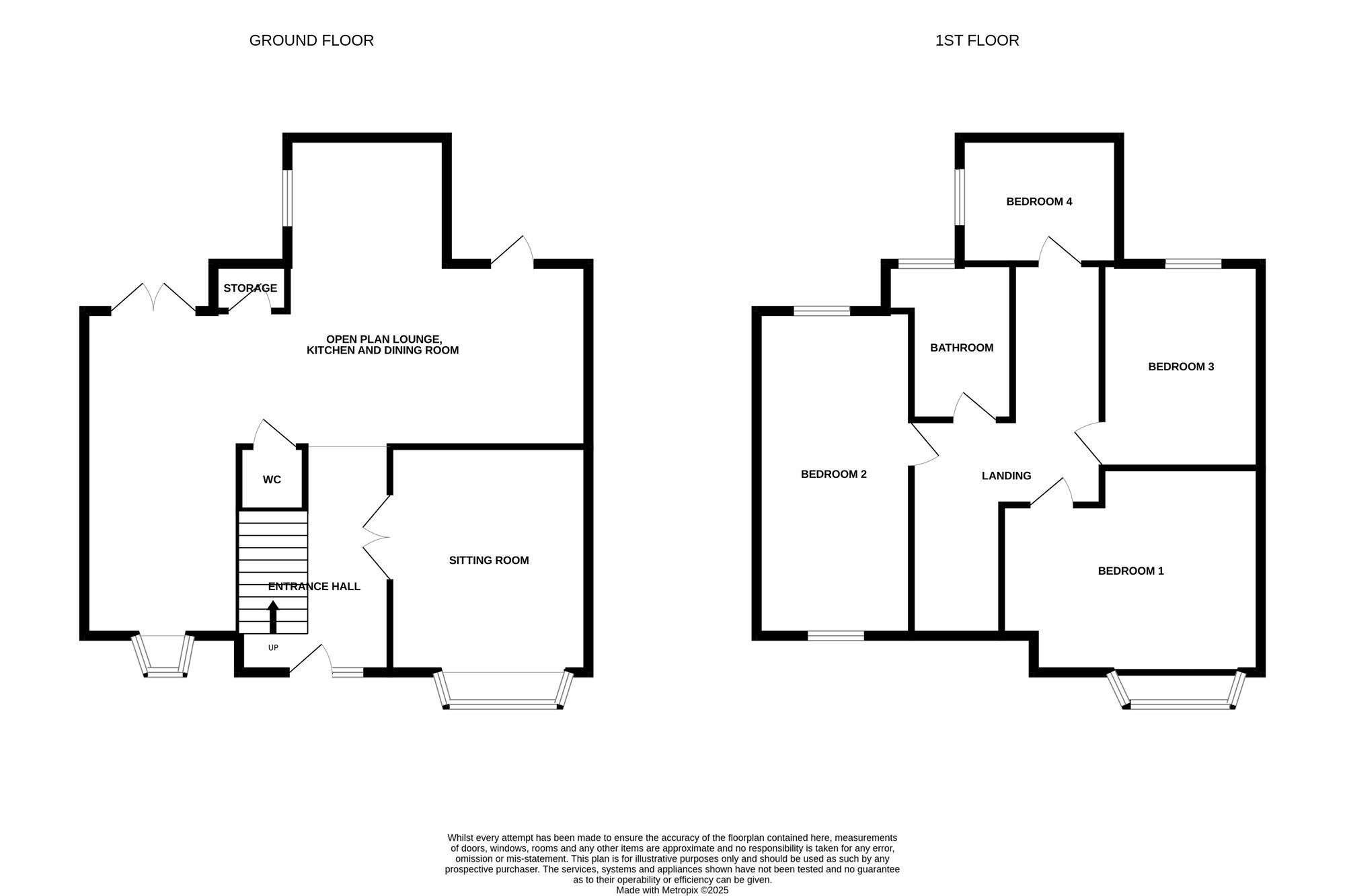 Floorplan of 4 bedroom Semi Detached House for sale, Widgeon Road, Darlington, DL1