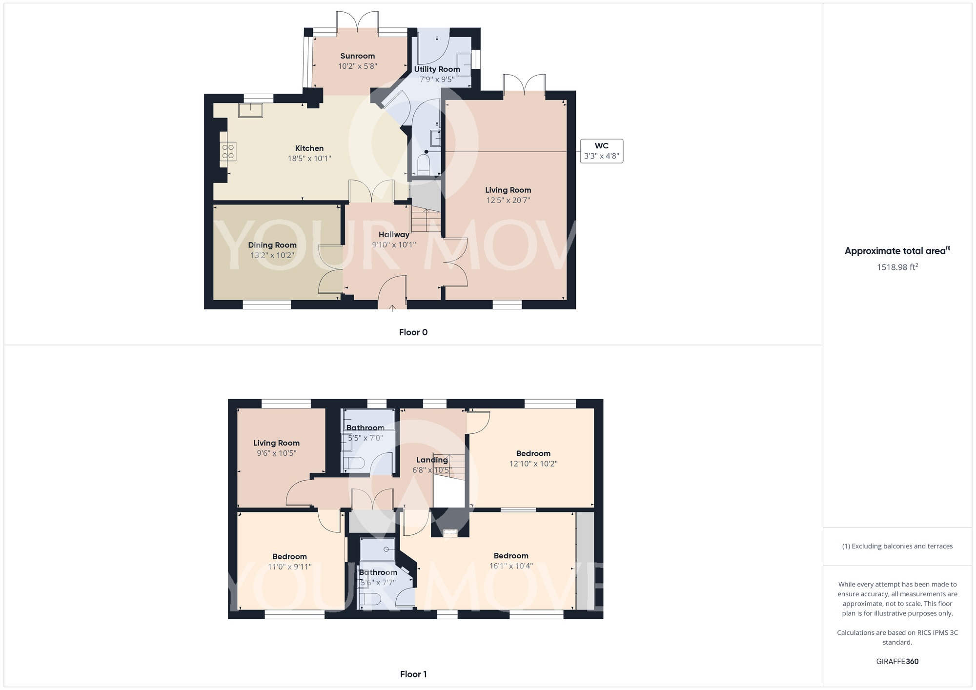 Floorplan of 4 bedroom Detached House for sale, Holderness Drive, Darlington, DL2