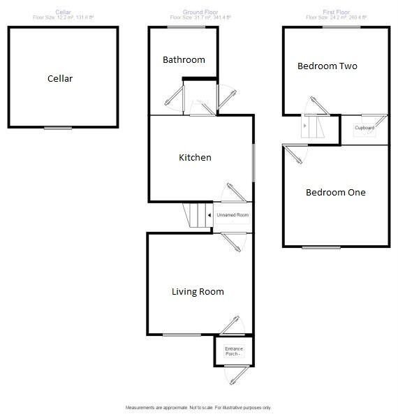 Floorplan of 2 bedroom Mid Terrace House for sale, Mayers Road, Walmer, Kent, CT14