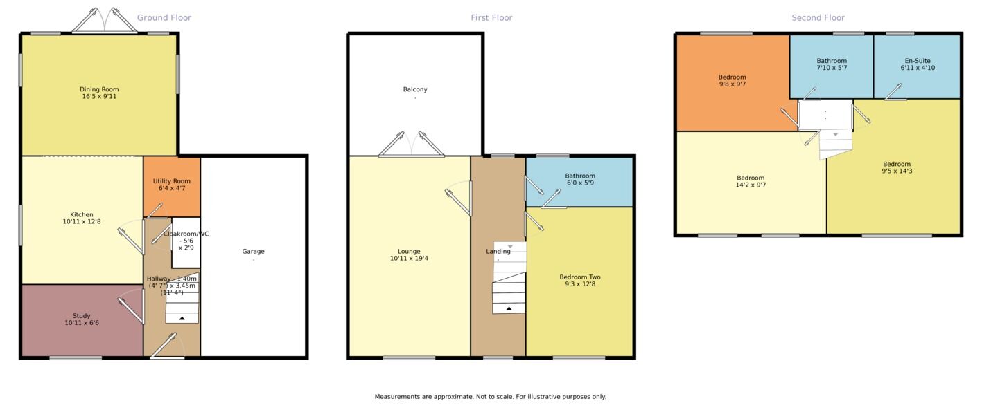 Floorplan of 4 bedroom Detached House to rent, Gliwice Way, Lakeside, South Yorkshire, DN4