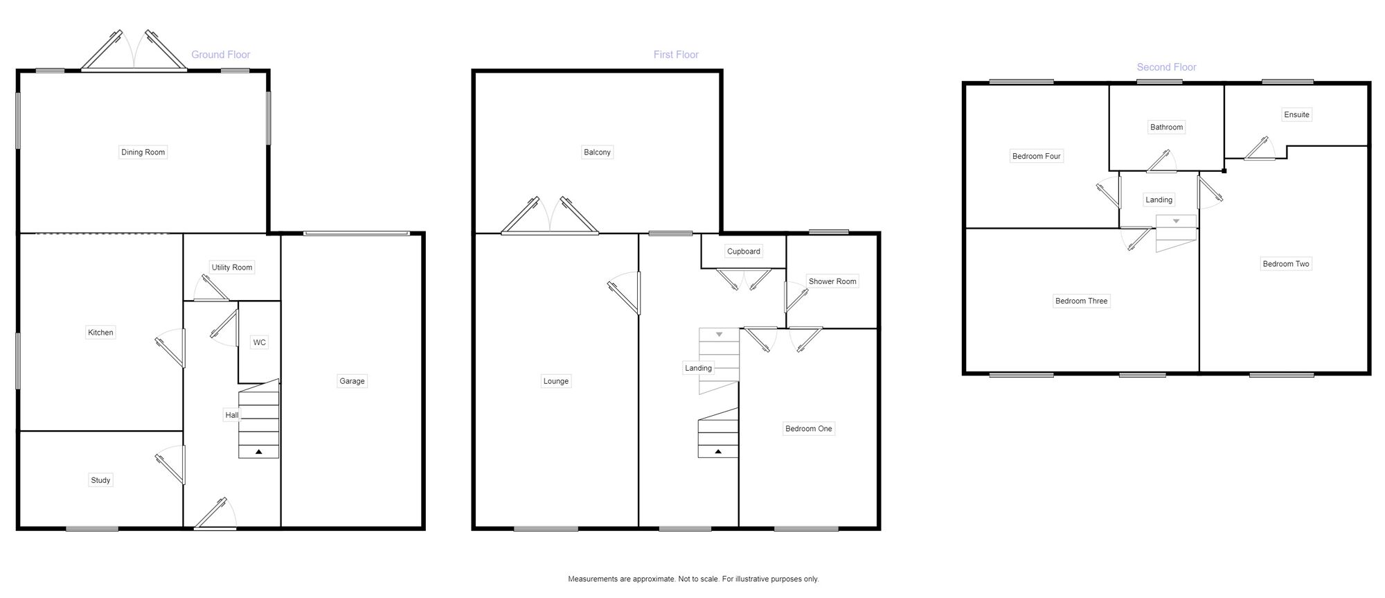 Floorplan of 4 bedroom Detached House to rent, Gliwice Way, Lakeside, South Yorkshire, DN4