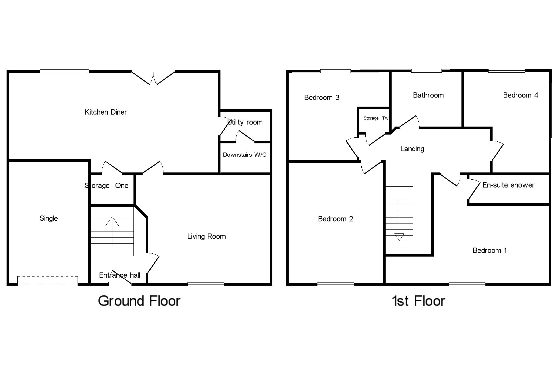 Floorplan of 4 bedroom Detached House for sale, Stretton Street, Adwick-Le-Street, South Yorkshire, DN6