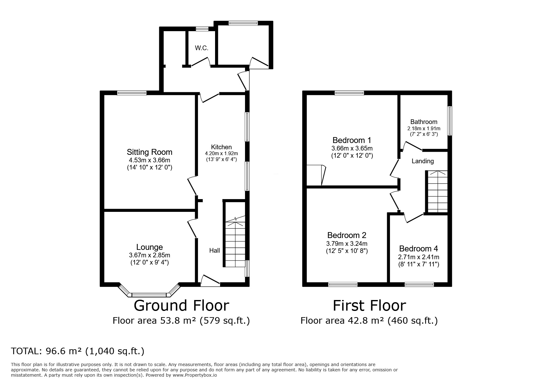 Floorplan of 3 bedroom Semi Detached House for sale, Shaftsbury Avenue, Woodlands, Doncaster, DN6