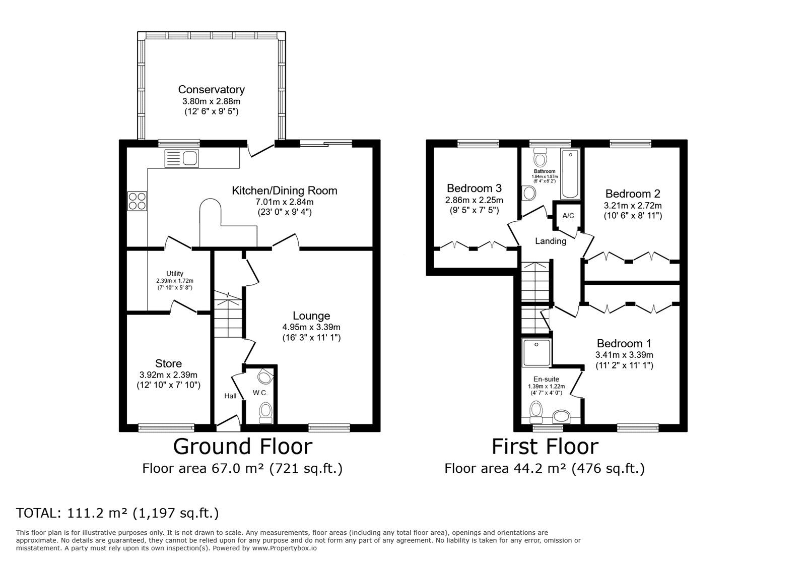 Floorplan of 3 bedroom Detached House for sale, Aviemore Road, Doncaster, South Yorkshire, DN4