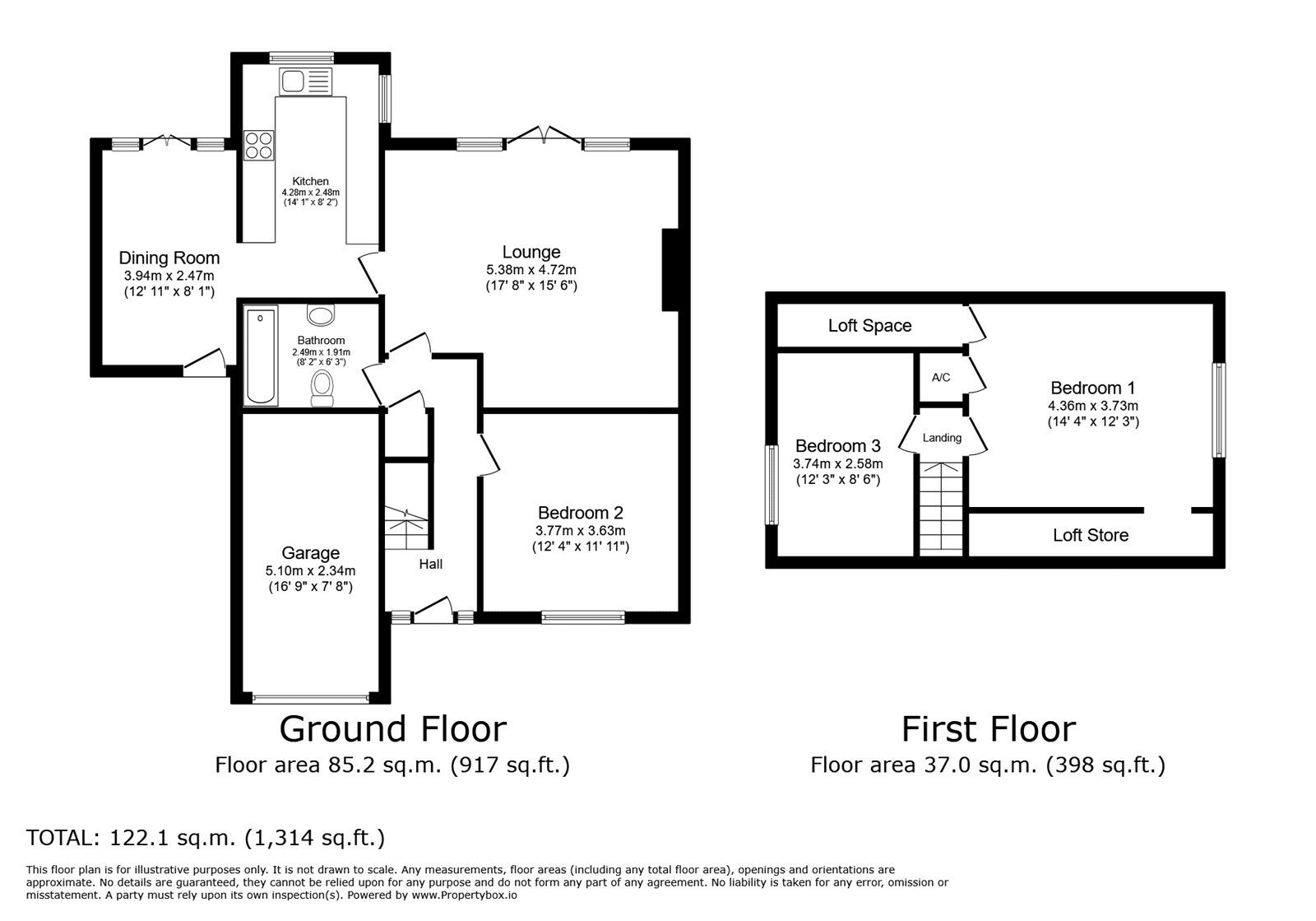 Floorplan of 3 bedroom Detached Bungalow for sale, The Boulevard, Edenthorpe, South Yorkshire, DN3