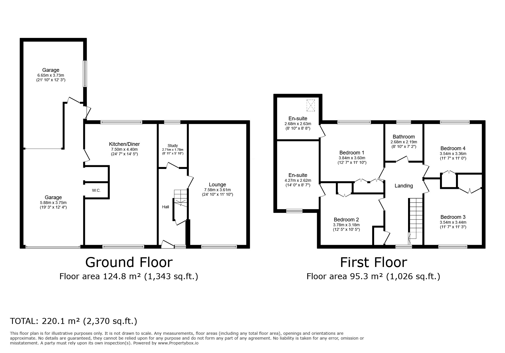 Floorplan of 4 bedroom Detached House for sale, Littleworth Lane, Old Rossington, South Yorkshire, DN11