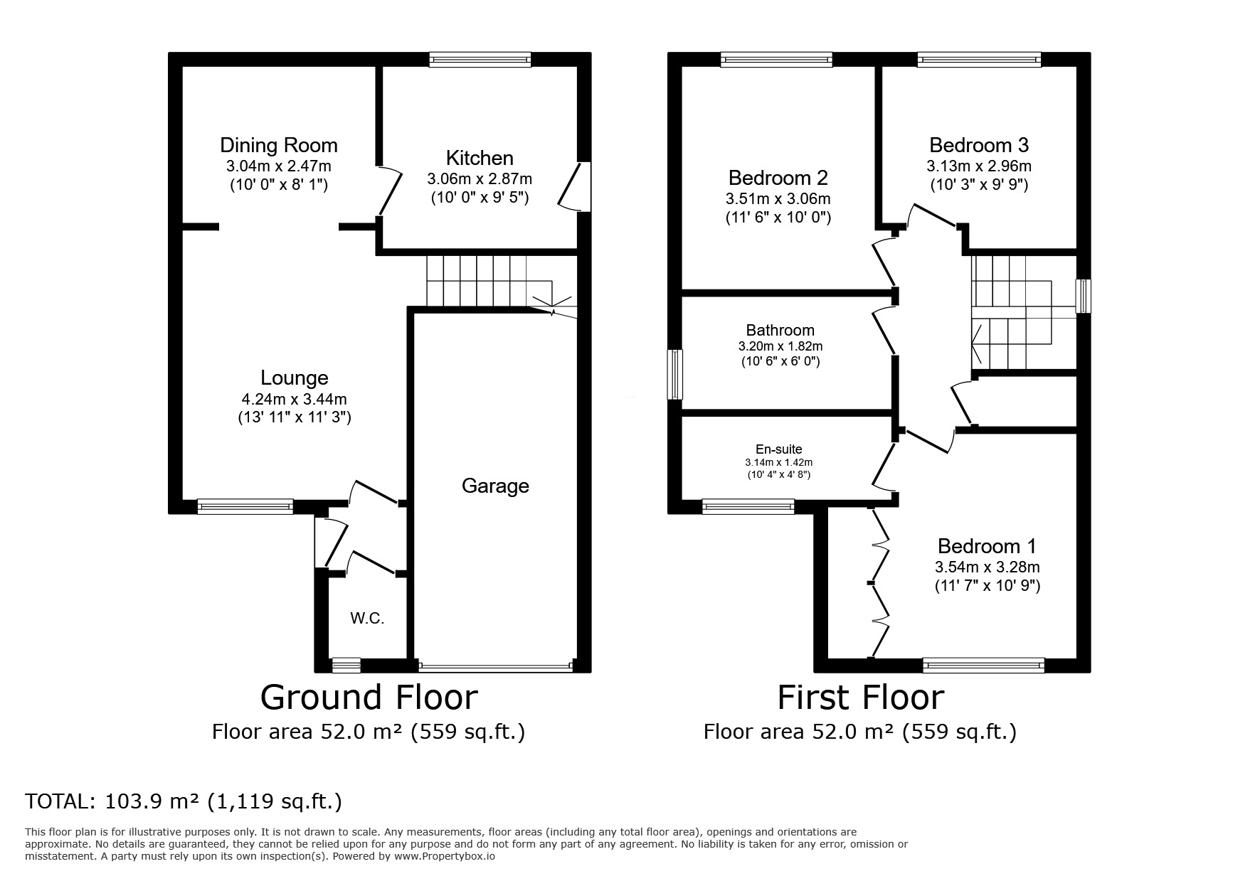 Floorplan of 3 bedroom Detached House for sale, Pipering Lane, Bentley, Doncaster, South Yorkshire, DN5