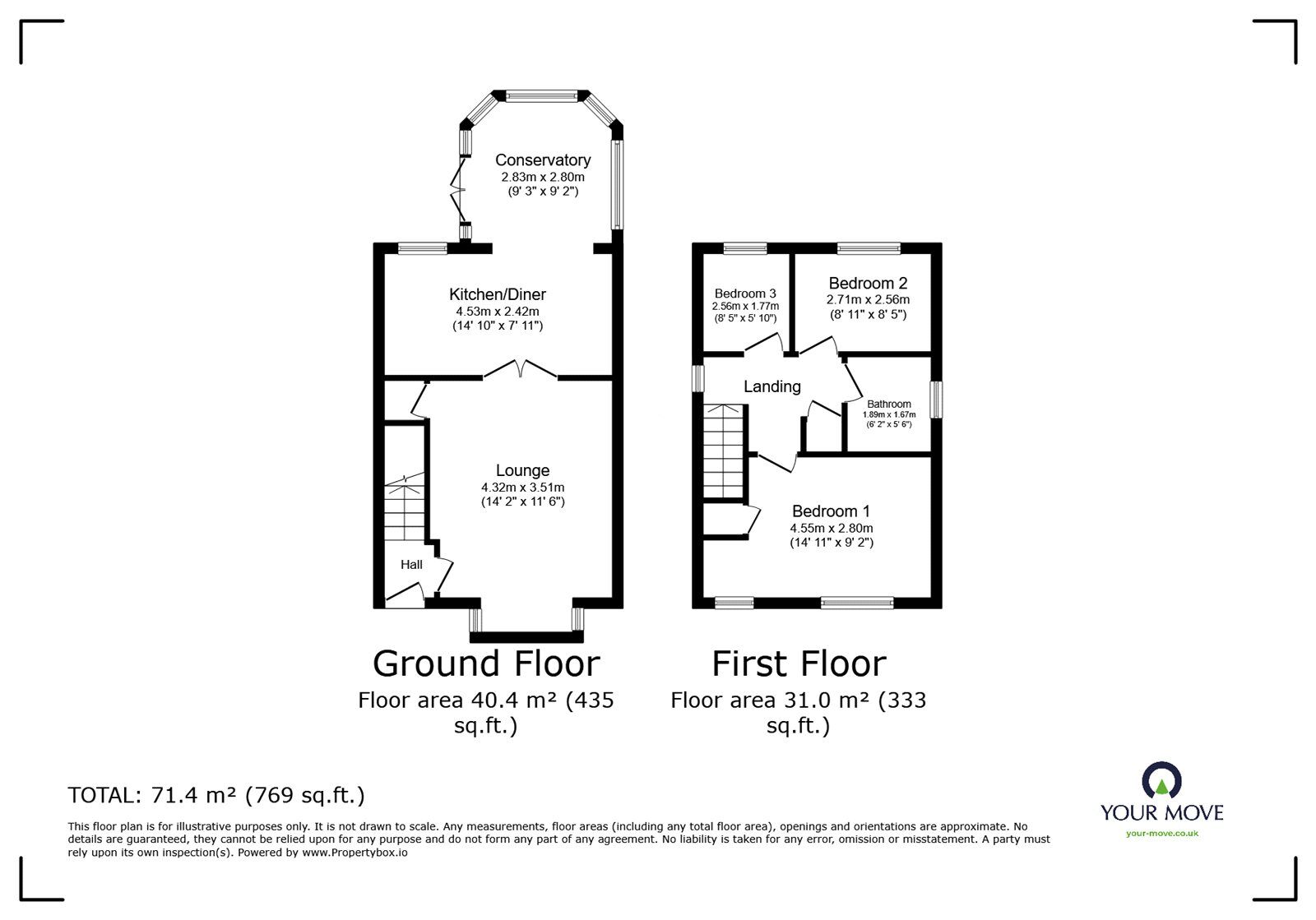 Floorplan of 3 bedroom Detached House for sale, North End Drive, Harlington, South Yorkshire, DN5