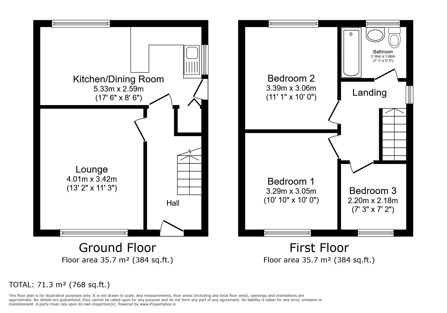 Floorplan of 3 bedroom Detached House for sale, Ash Hill Crescent, Hatfield, South Yorkshire, DN7