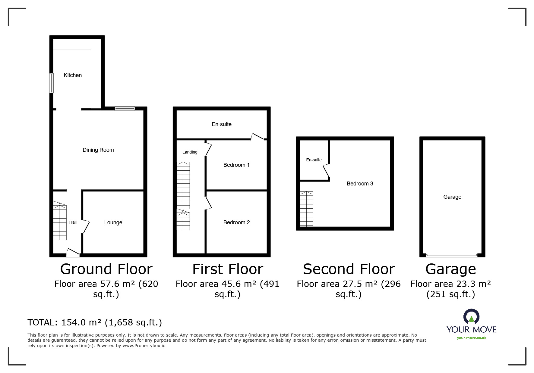 Floorplan of 3 bedroom Semi Detached House to rent, Tickhill Road, Doncaster, South Yorkshire, DN4