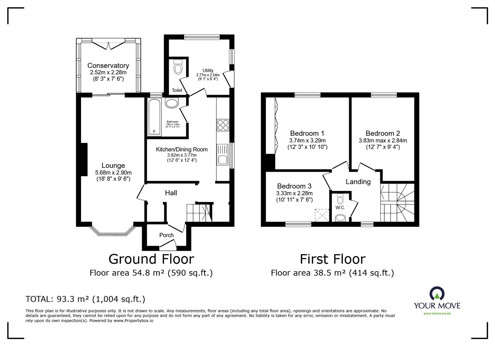 Floorplan of 3 bedroom Semi Detached House for sale, Cedar Road, Balby, South Yorkshire, DN4