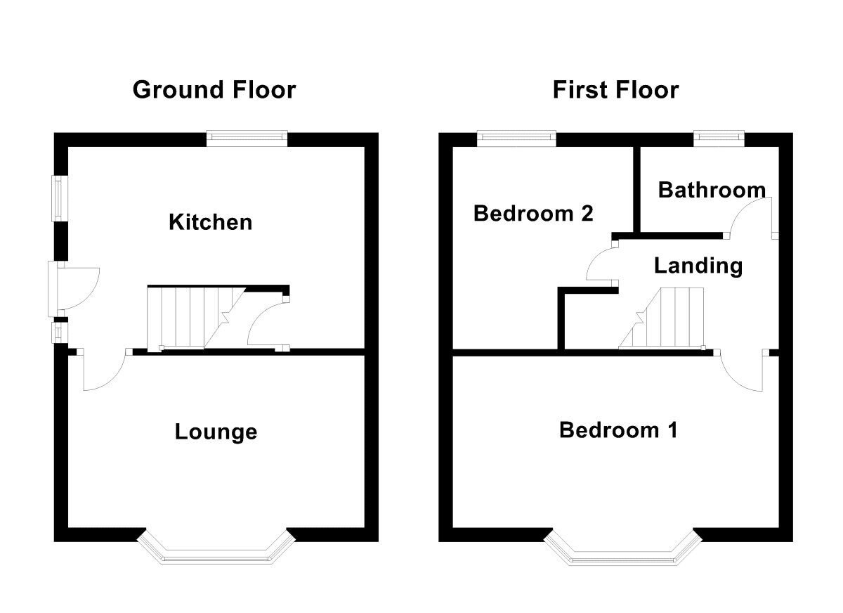 Floorplan of 2 bedroom Semi Detached House for sale, Masefield Road, Wheatley Hills, South Yorkshire, DN2