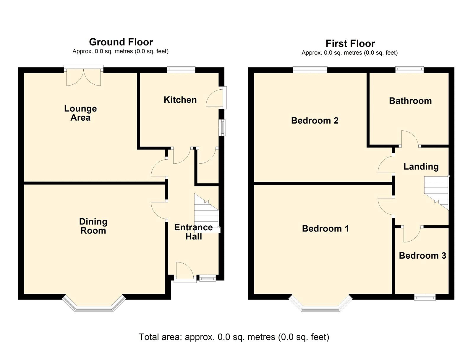 Floorplan of 3 bedroom Semi Detached House for sale, Moss Croft Lane, Hatfield, South Yorkshire, DN7