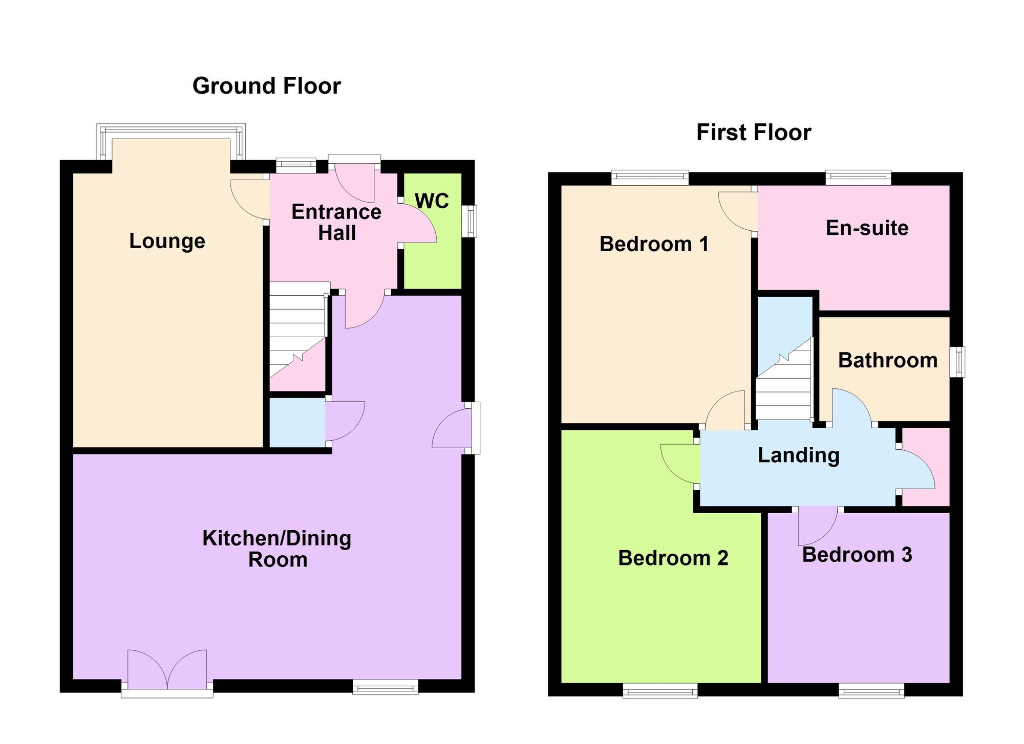 Floorplan of 3 bedroom Detached House to rent, Briars Lane, Stainforth, South Yorkshire, DN7