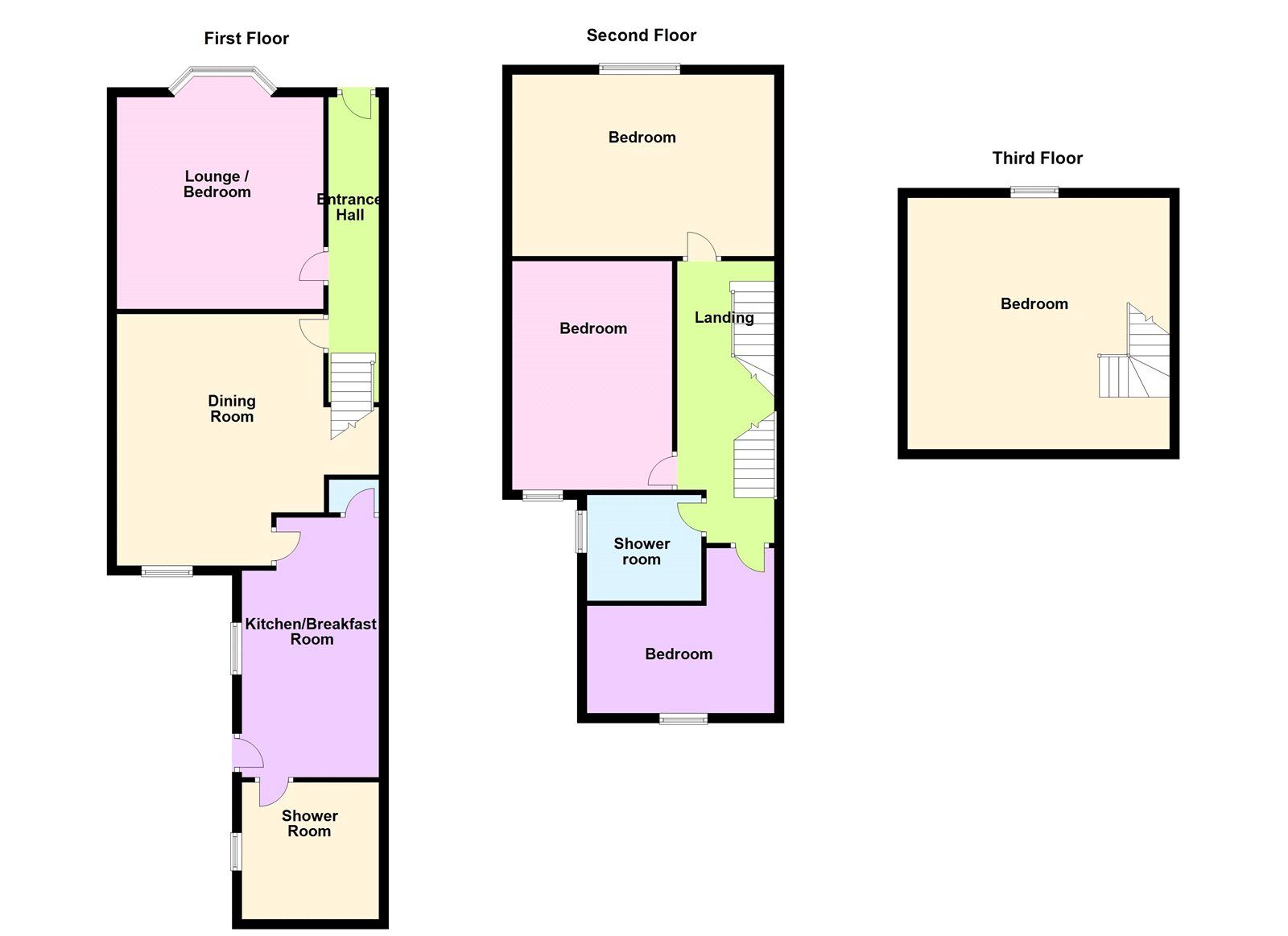 Floorplan of 4 bedroom End Terrace House for sale, Vaughan Avenue, Doncaster, South Yorkshire, DN1