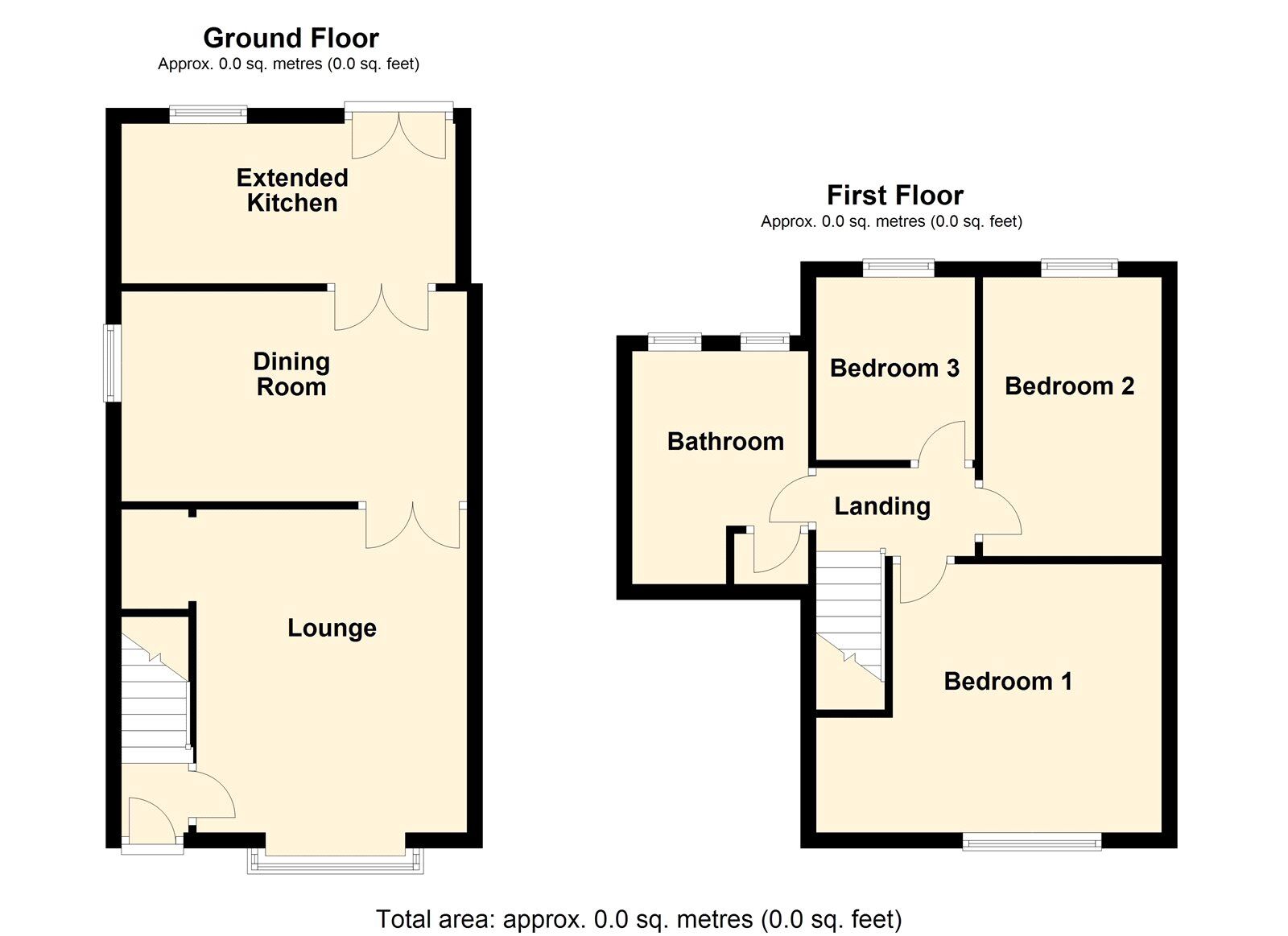 Floorplan of 3 bedroom Semi Detached House for sale, Marlborough Avenue, Doncaster, South Yorkshire, DN5